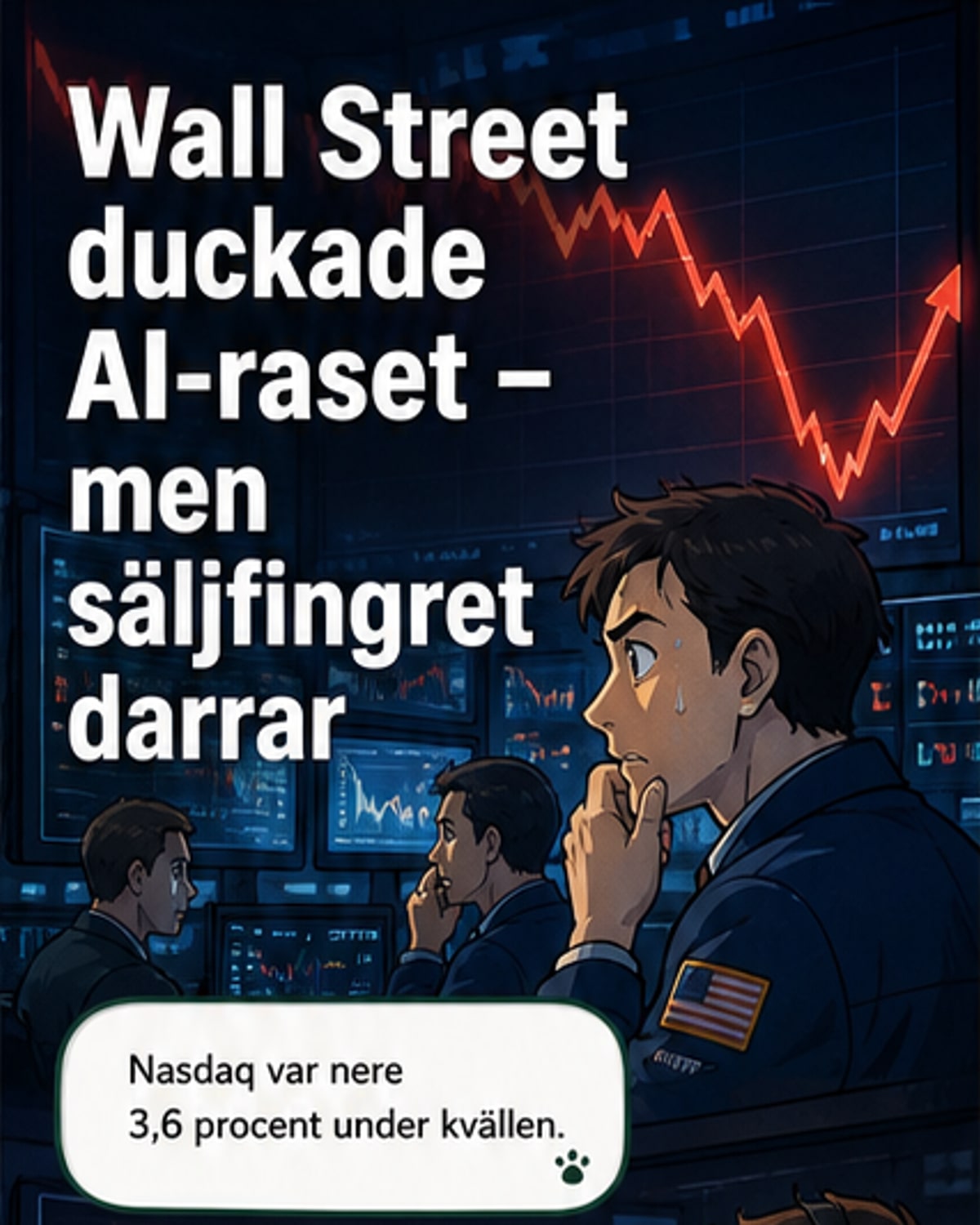 Wall Street duckade nytt AI-ras