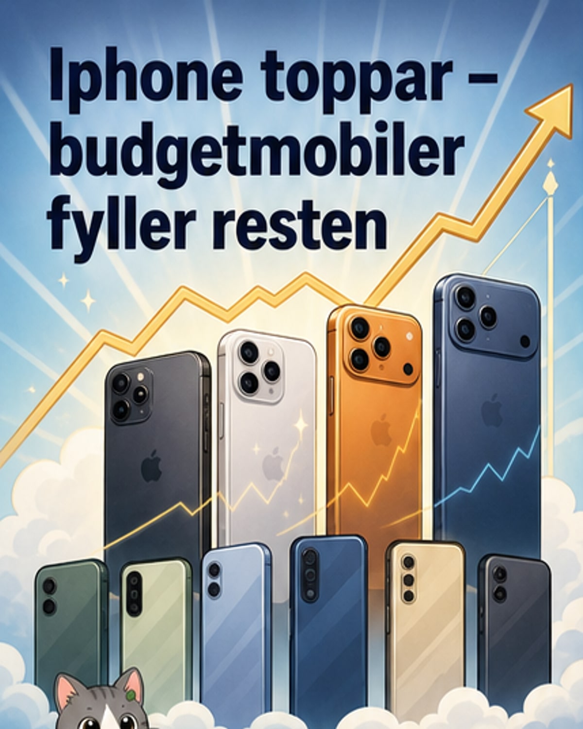 Iphone och budgetmodeller dominerade försäljningen