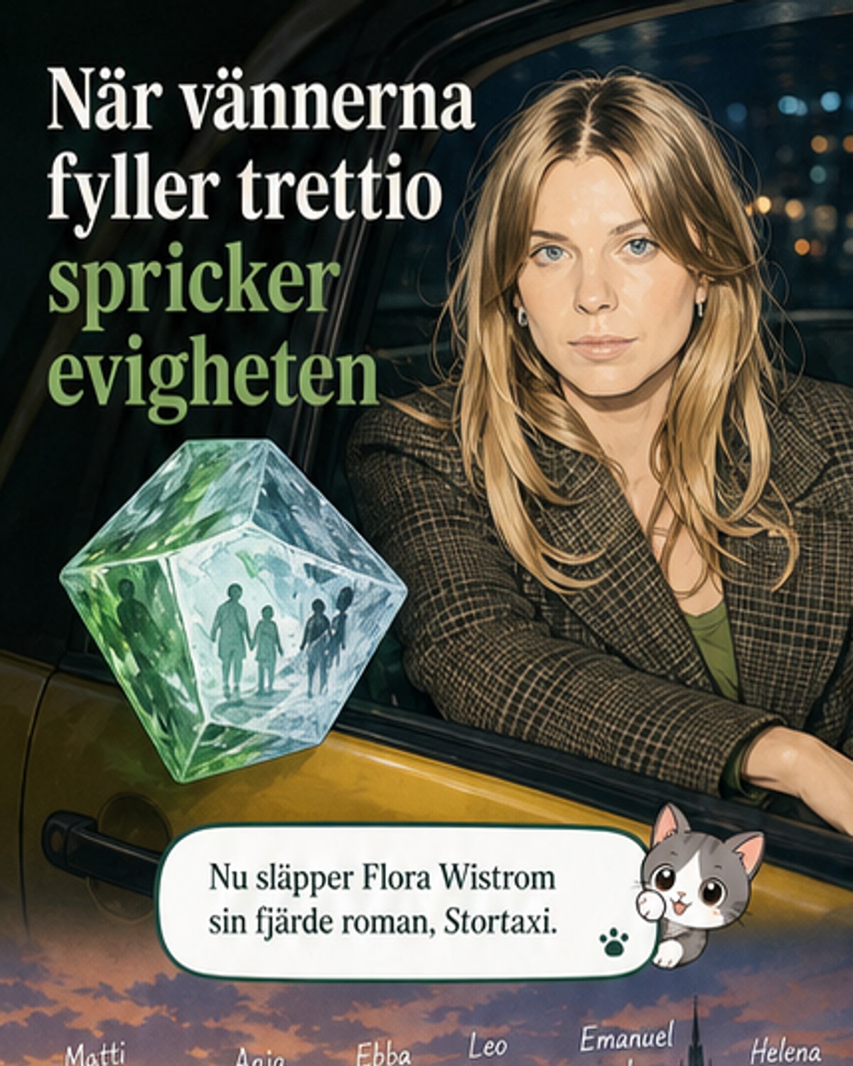 Flora Wiström släpper ny roman om vänskap