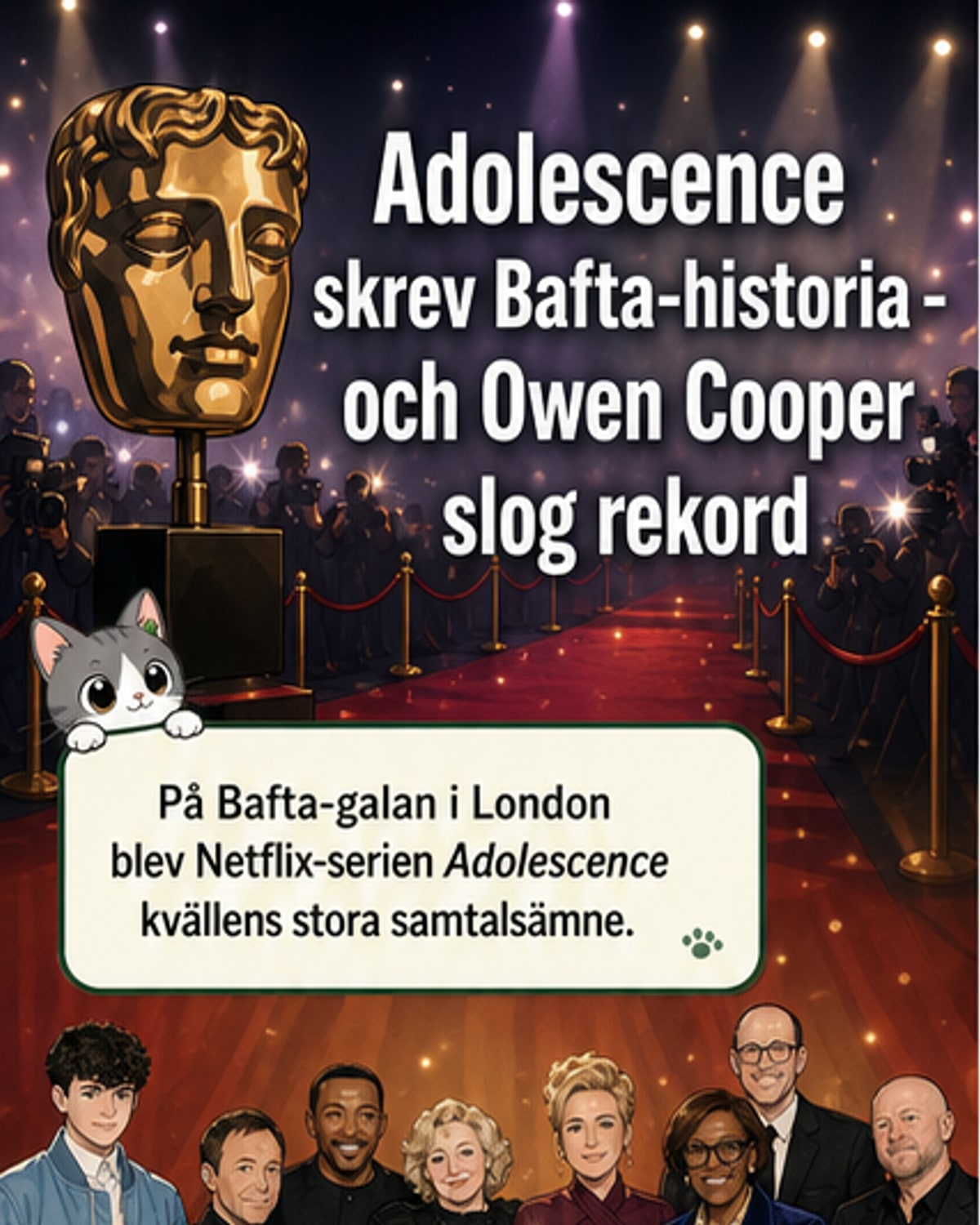 Adolescence slog rekord på Bafta