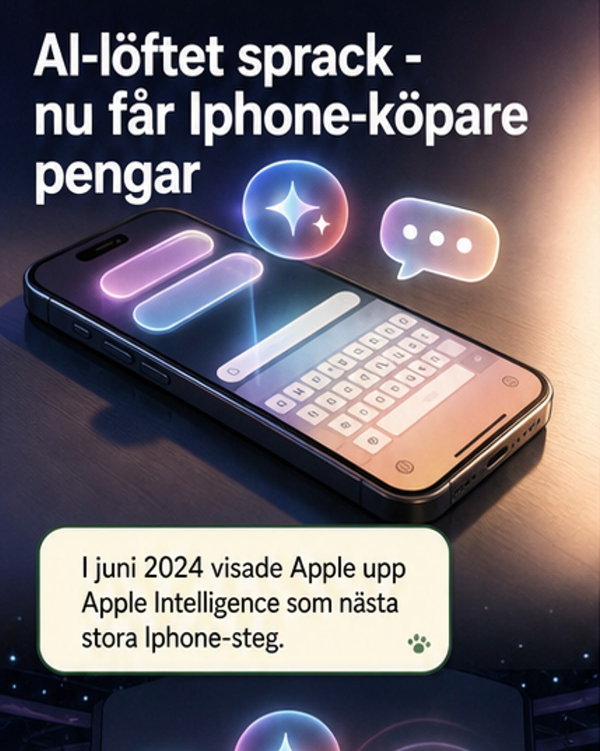 Iphone-köpare får ersättning efter AI-fiasko