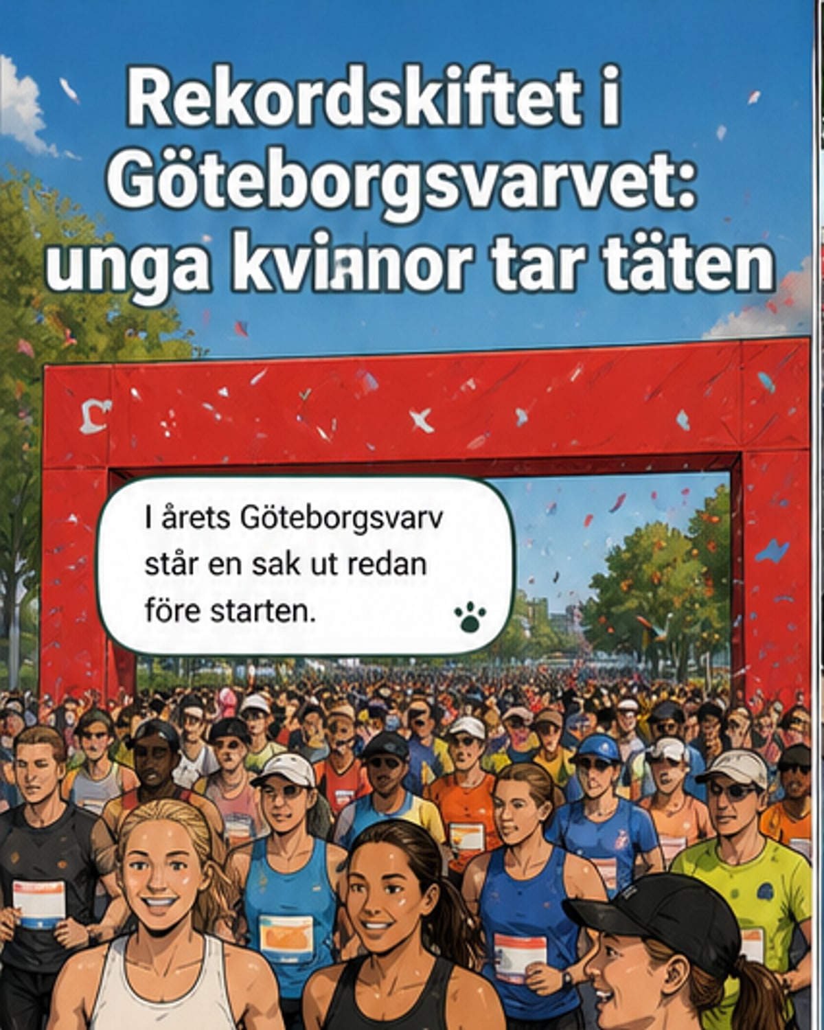 Rekordmånga kvinnor springer med