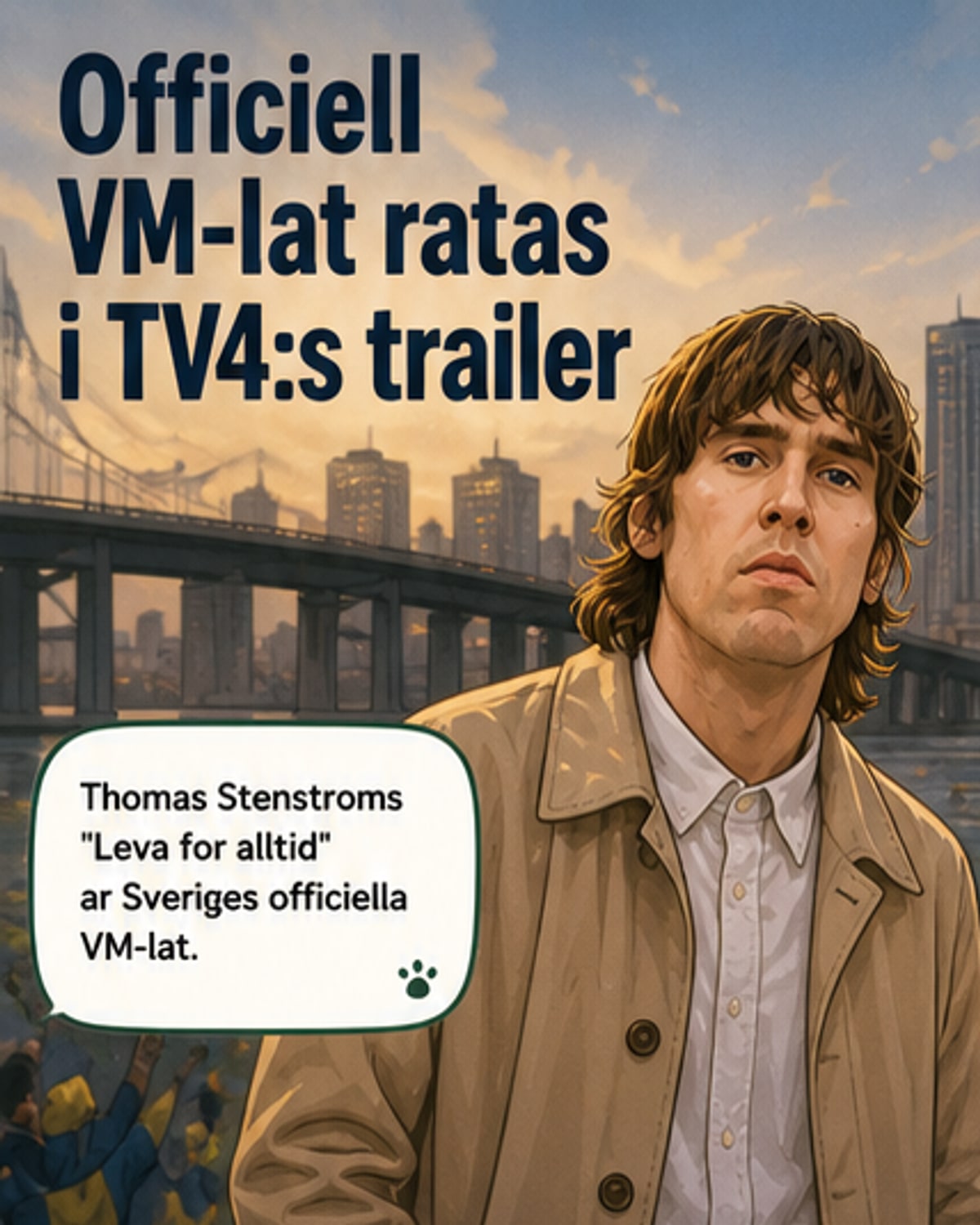 TV4 väljer Bolagets låt framför den officiella VM-sången