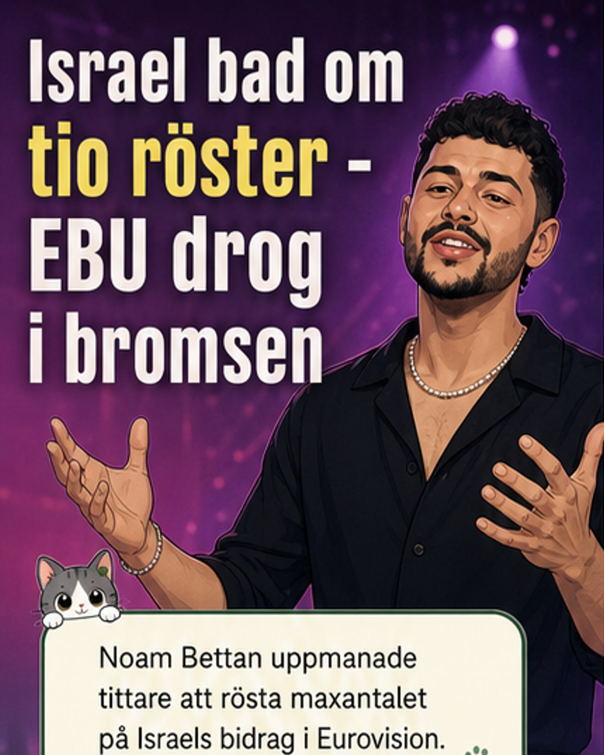 Israels reklamkupp stoppas i Eurovision