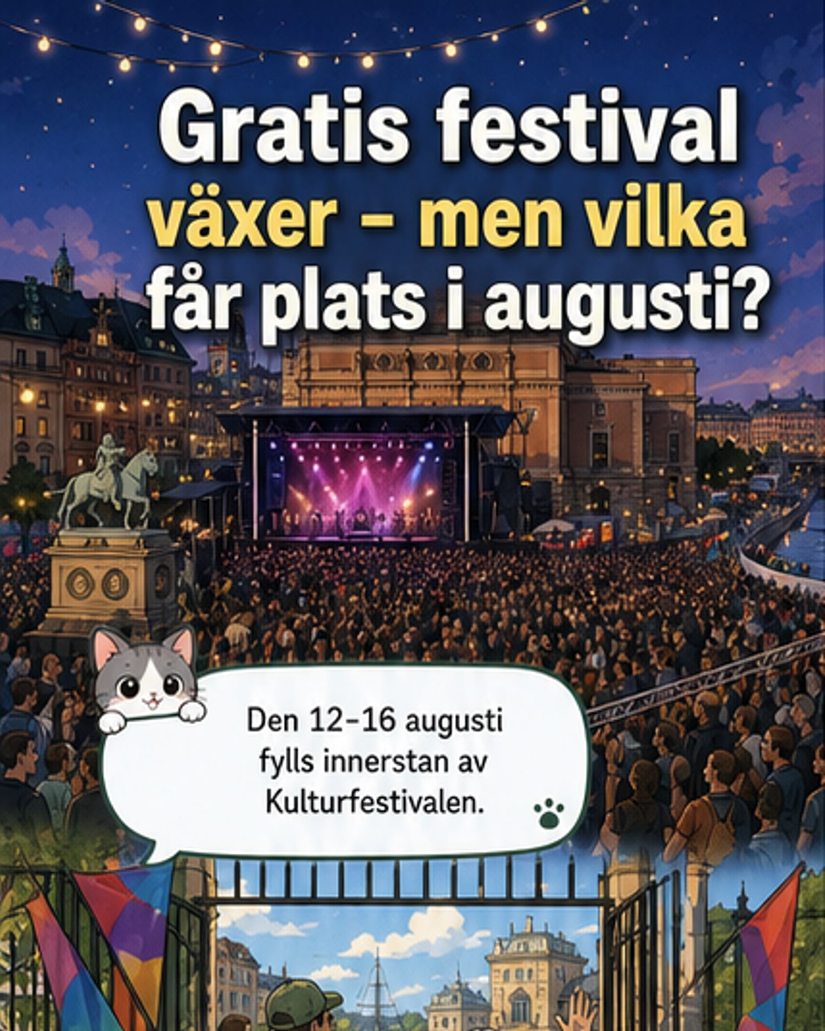 Första artisterna klara för Kulturfestivalen