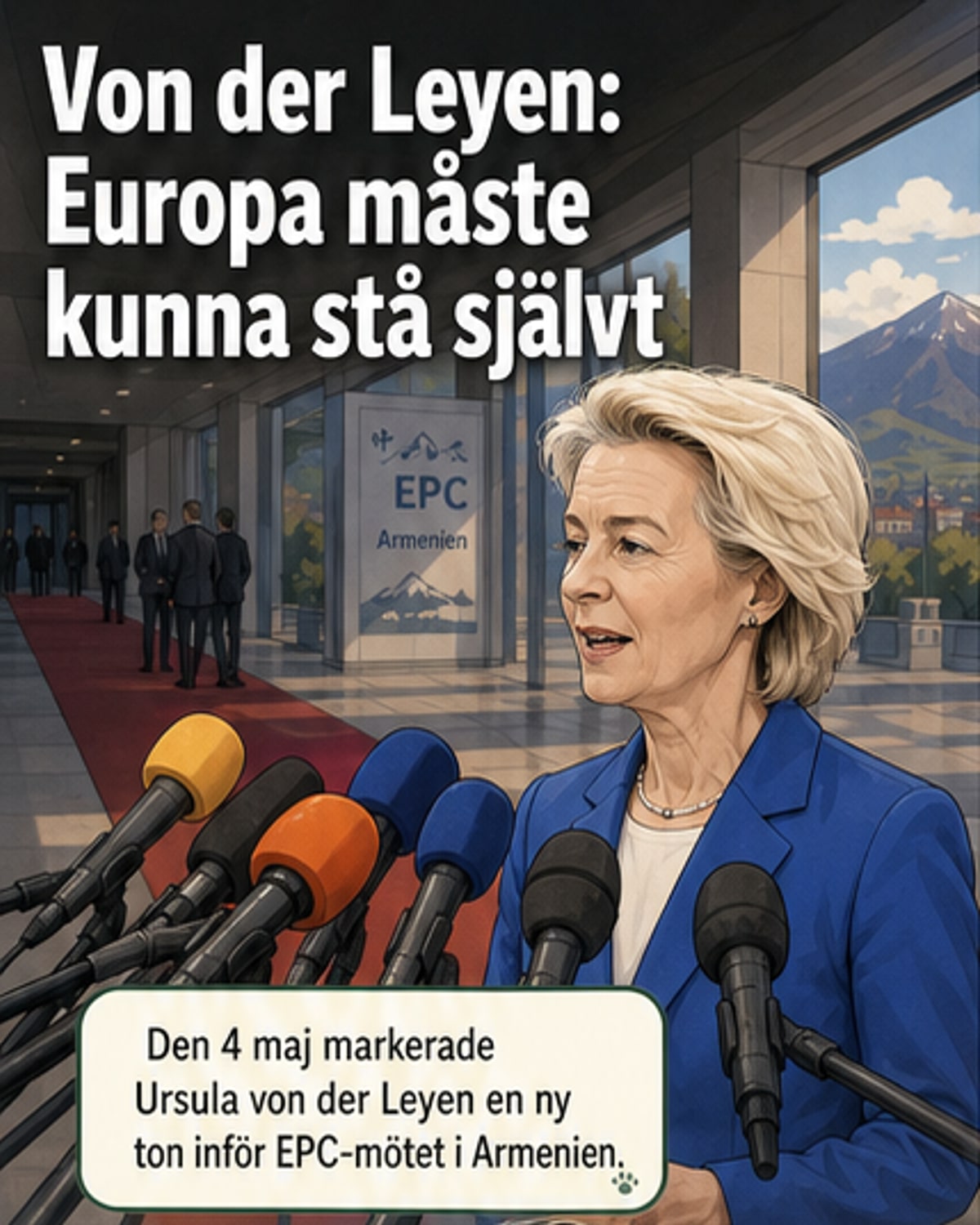 Von der Leyen: Självständigt Europa nödvändigt