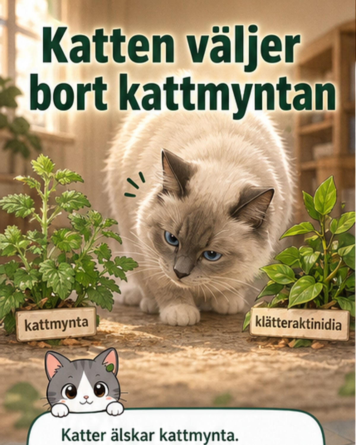 Katter föredrar denna växt framför kattmynta