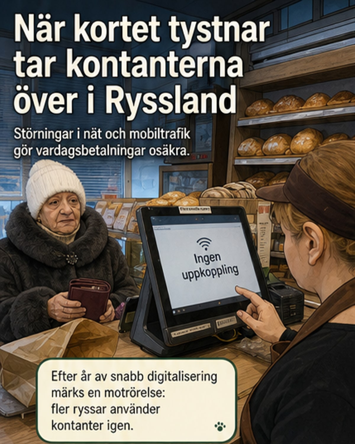 Kontanterna återvänder i Ryssland