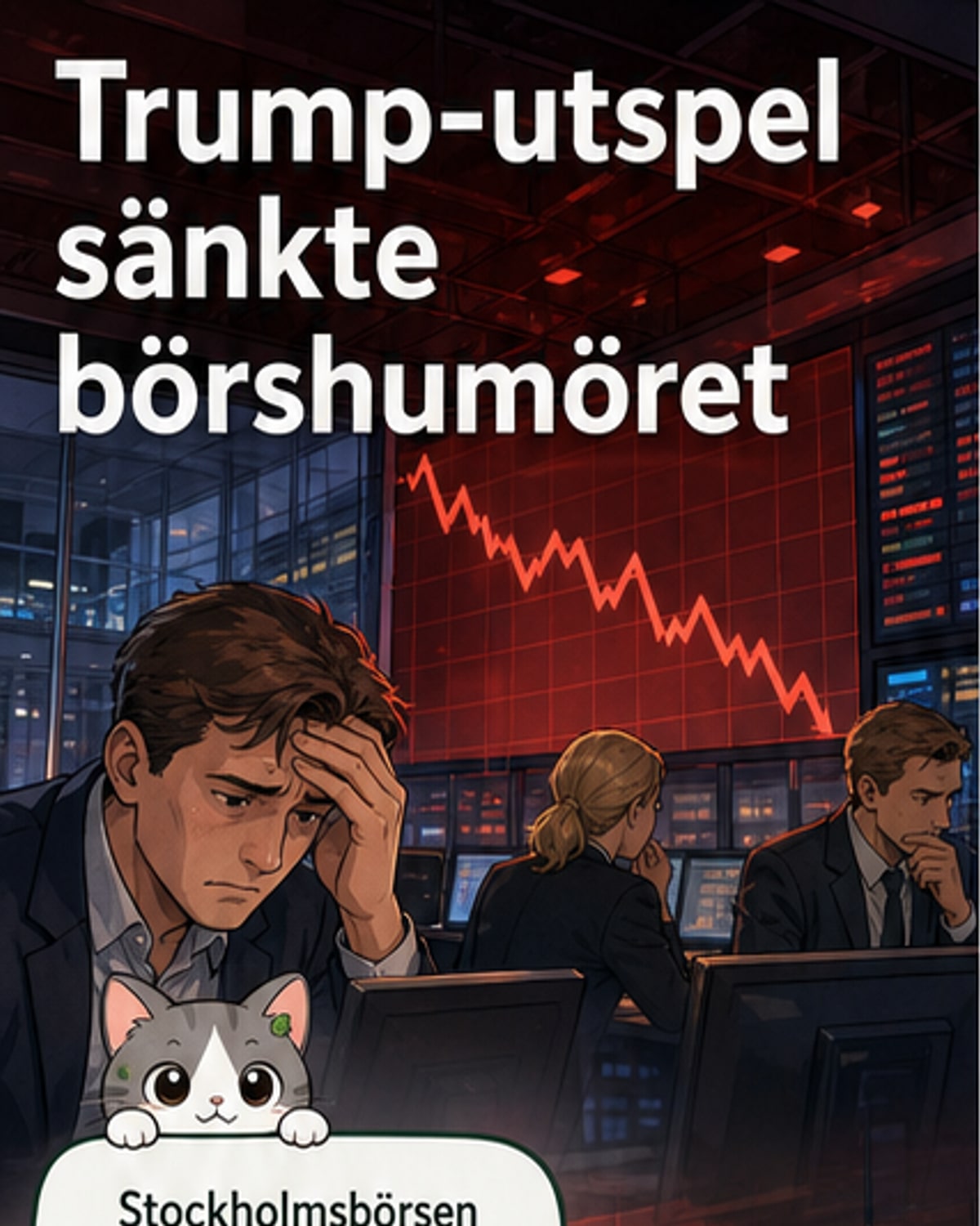 Stockholmsbörsen backar efter Trumps varning