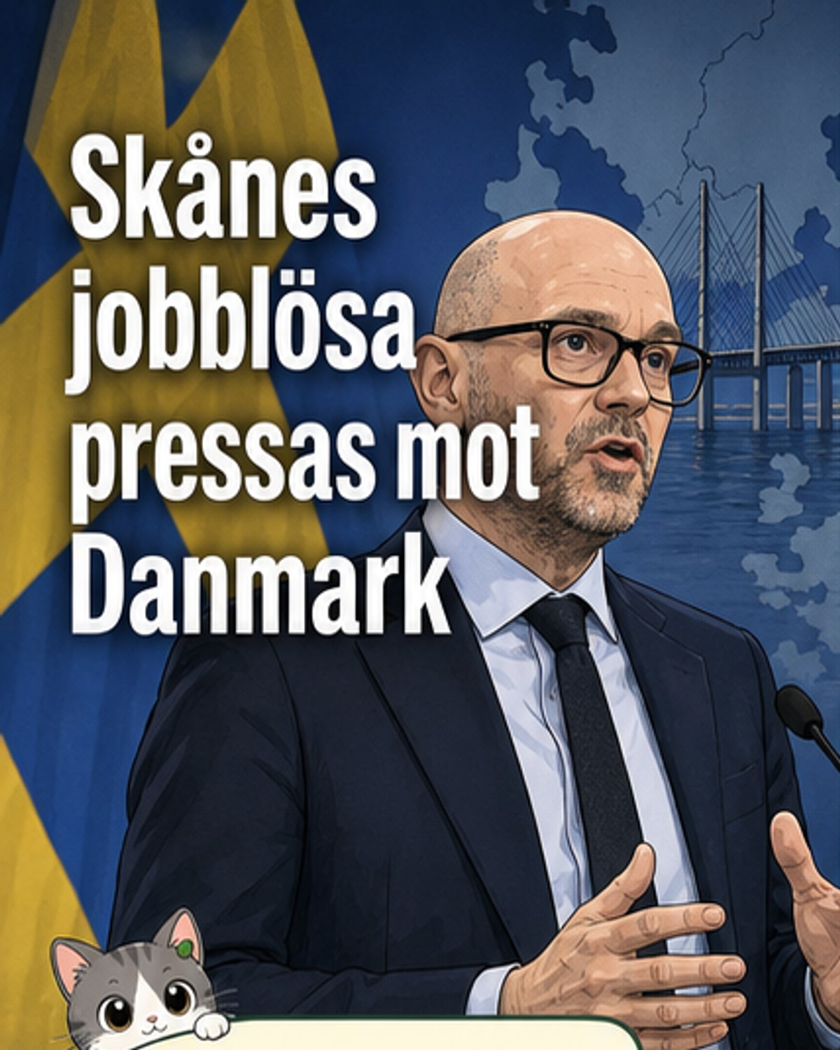Skånes arbetslösa uppmanas söka jobb i Danmark