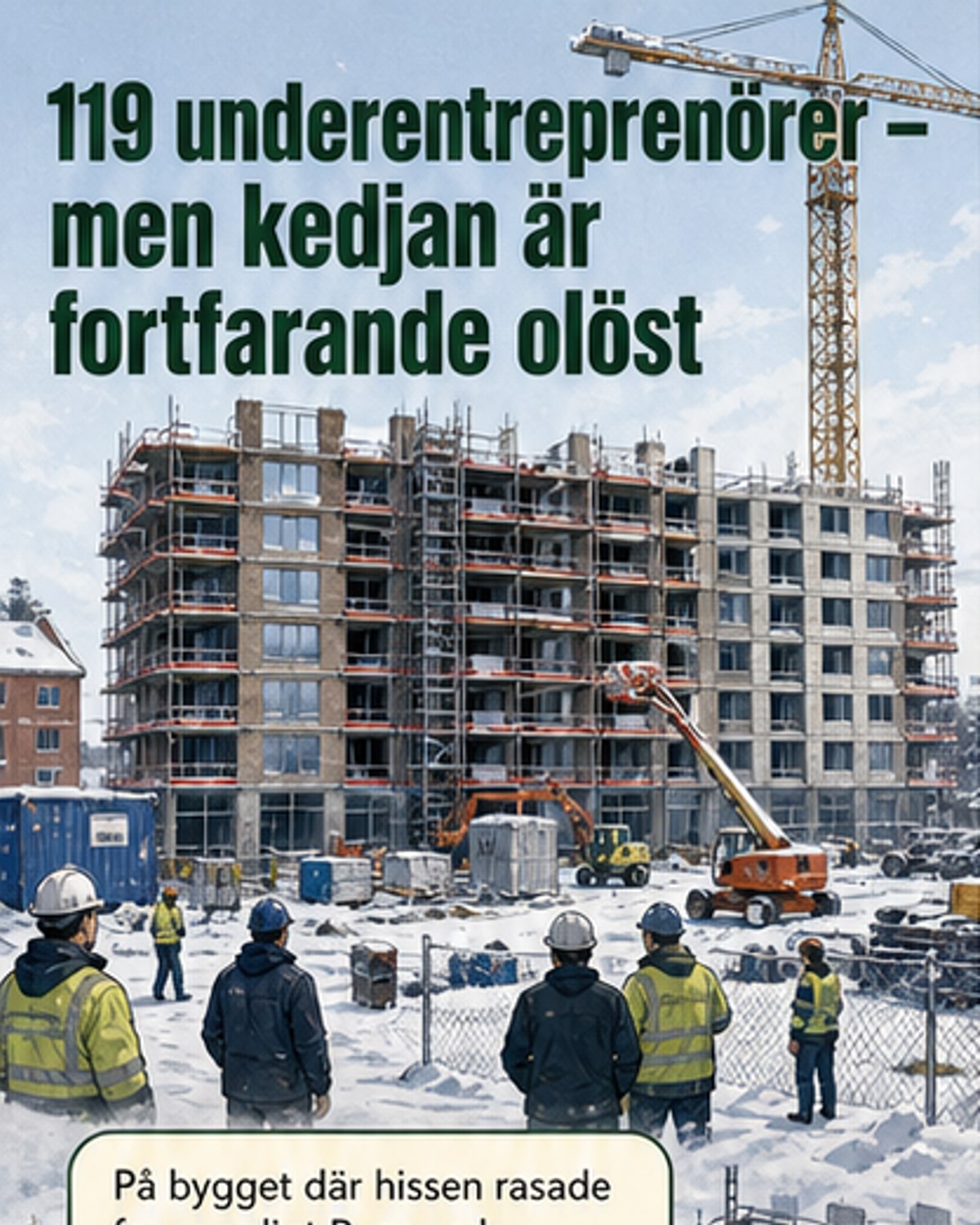 Byggbranschens underentreprenörskedjor splittrar säkerheten