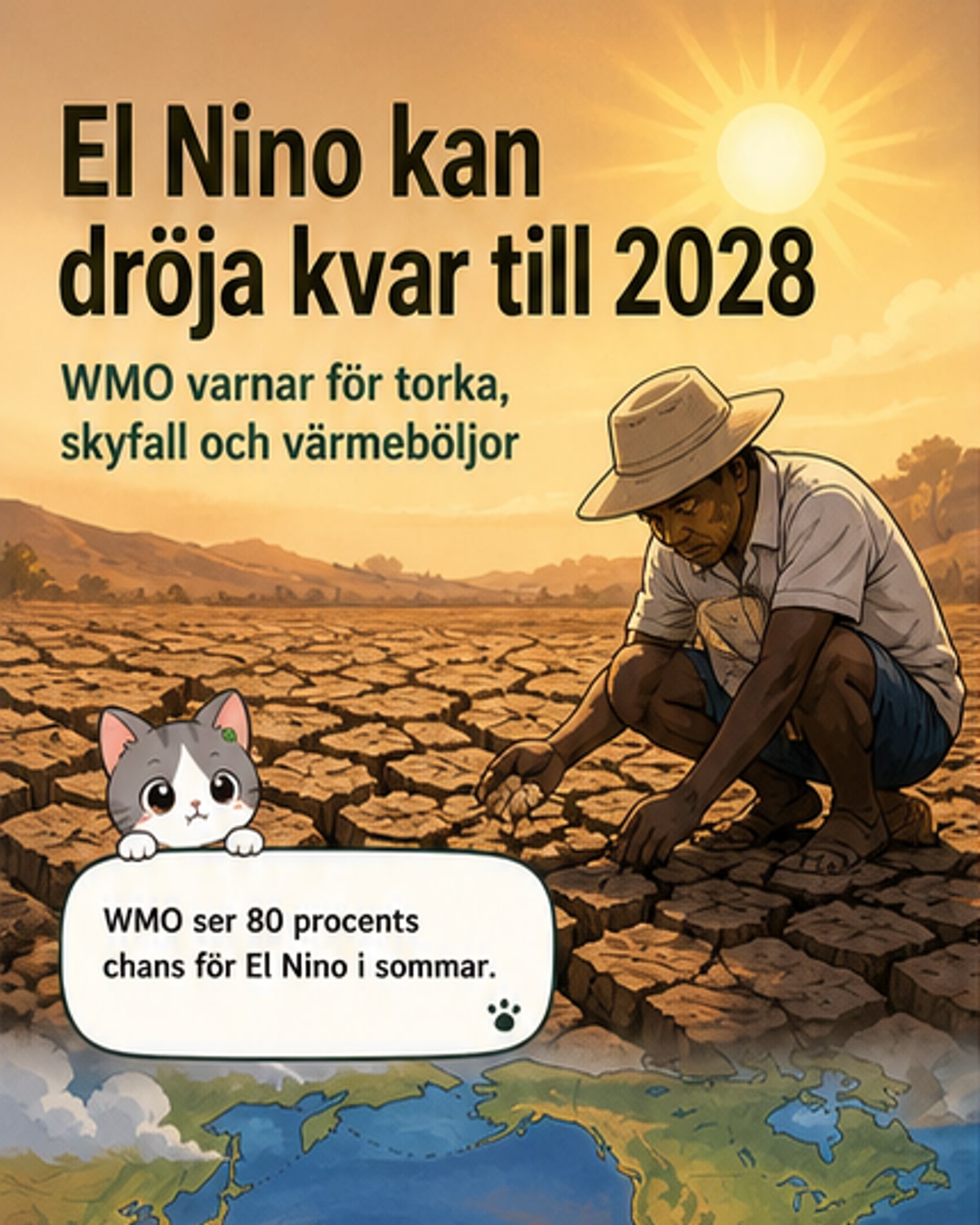 El Niño kan påverka vädret till 2028
