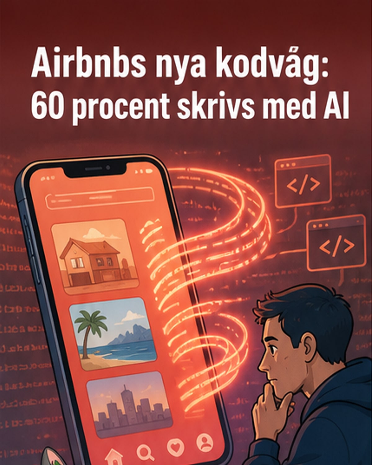 60 % av Airbnbs kod är AI-genererad