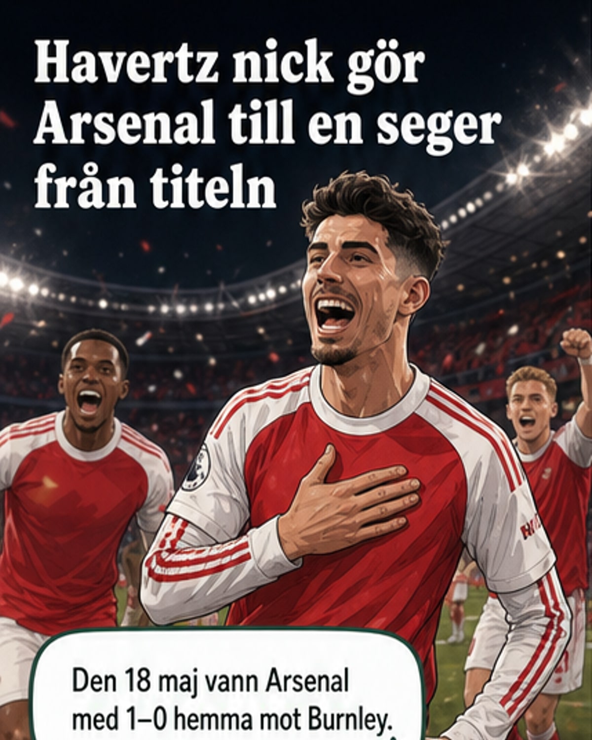 Arsenal ett steg från guld