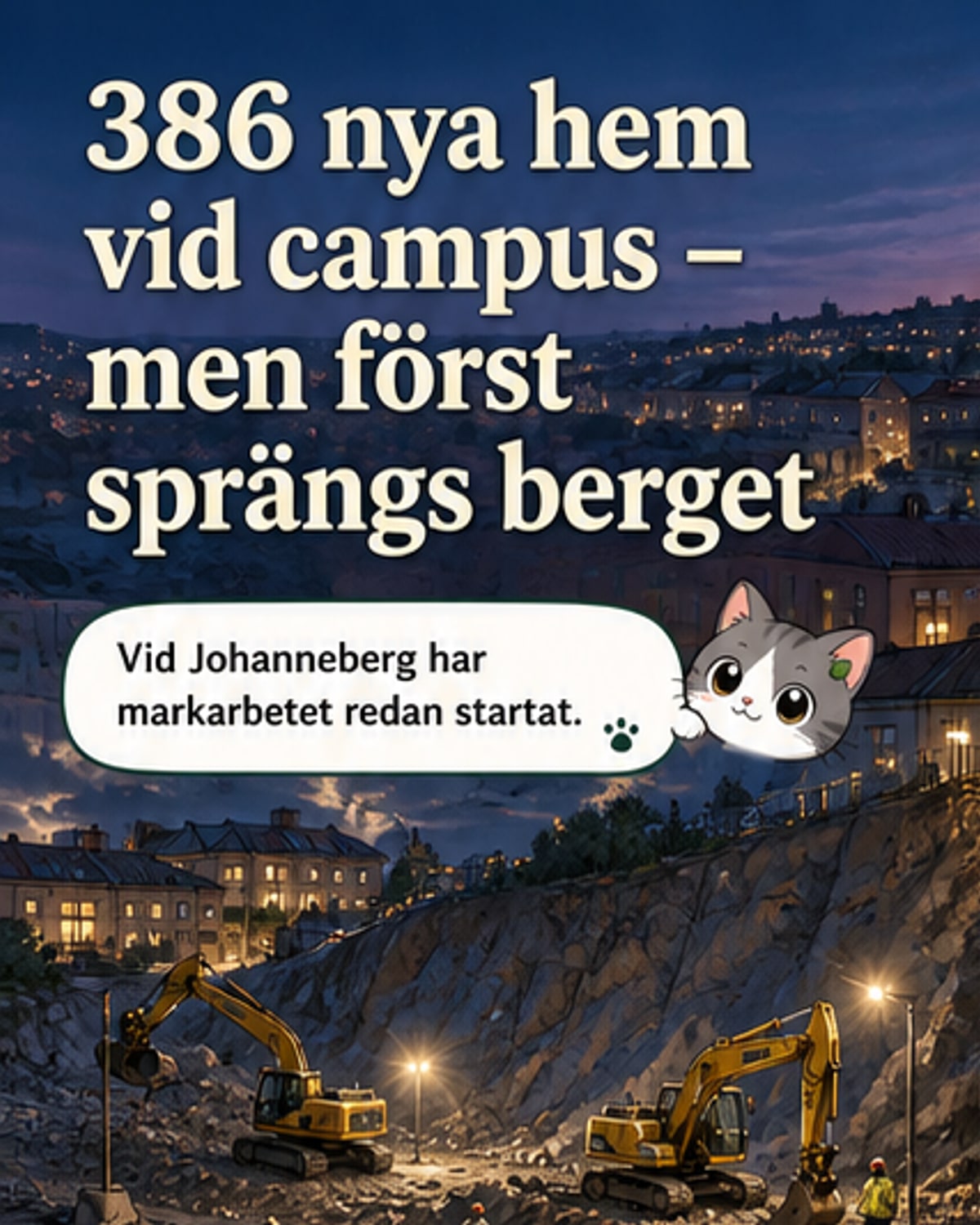 Nya studentbostäder vid Chalmers campus