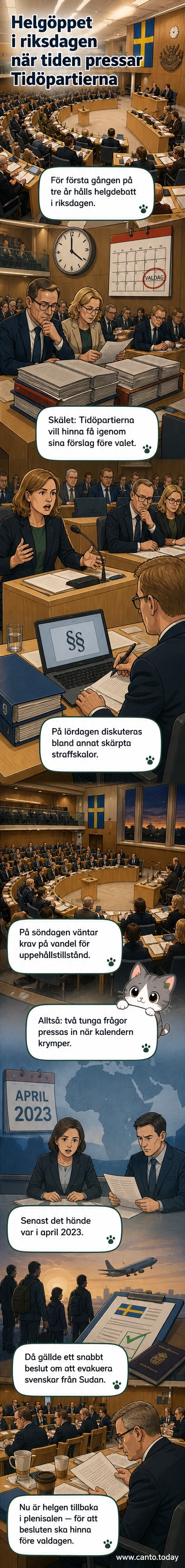 Plenisalen i riksdagen under en omröstning, med riksdagsledamöter på sina platser och skärmar upplysta.