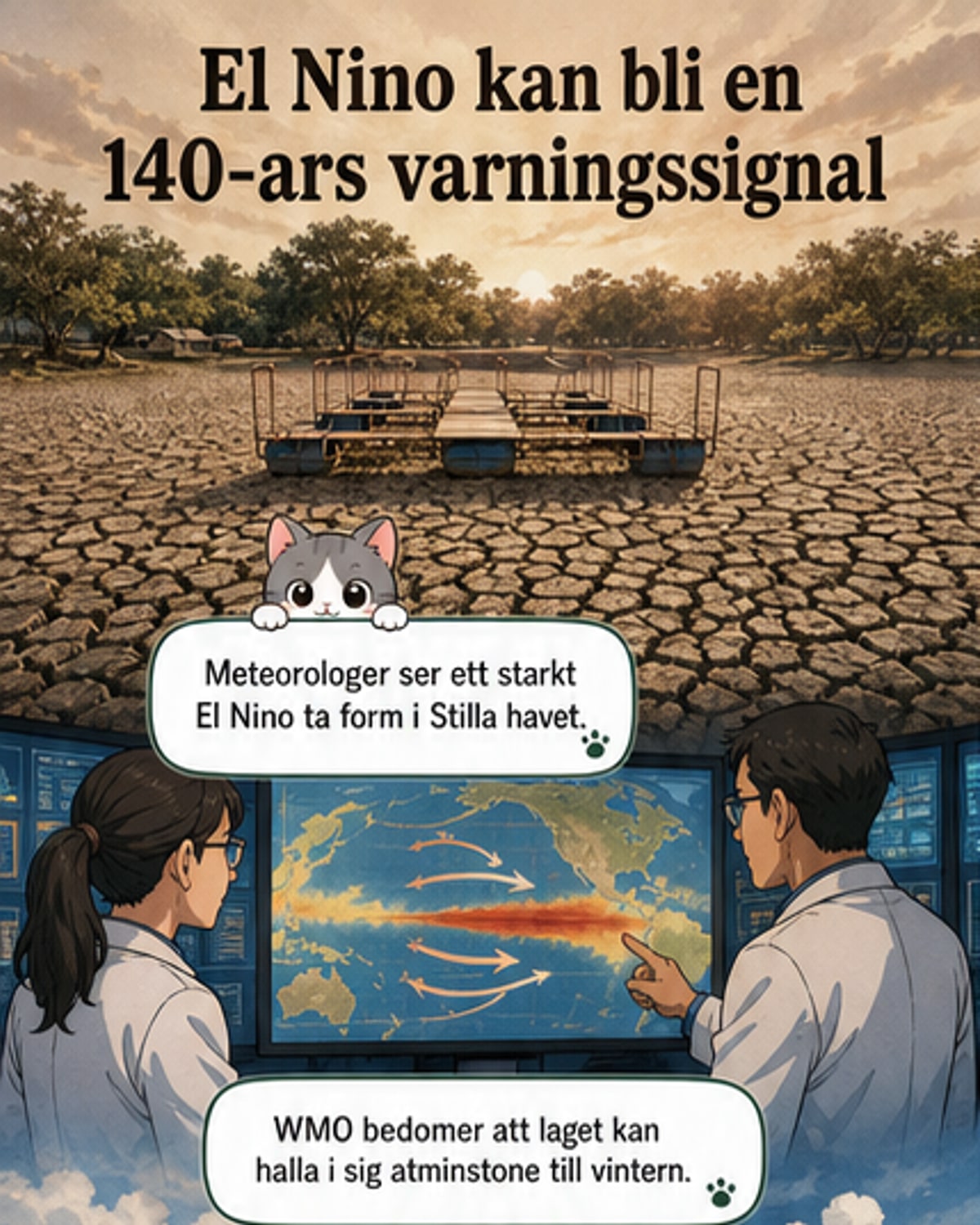 El Niño kan bli starkast på 140 år