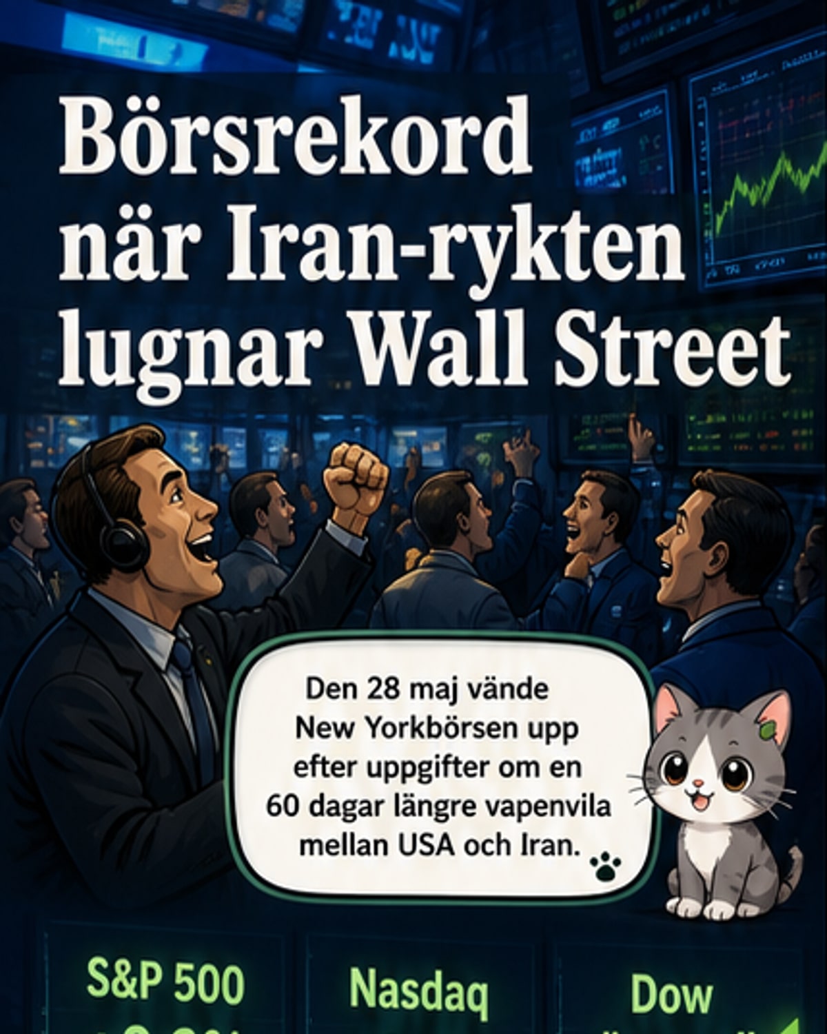 Börserna stiger efter Iran-uppgifter