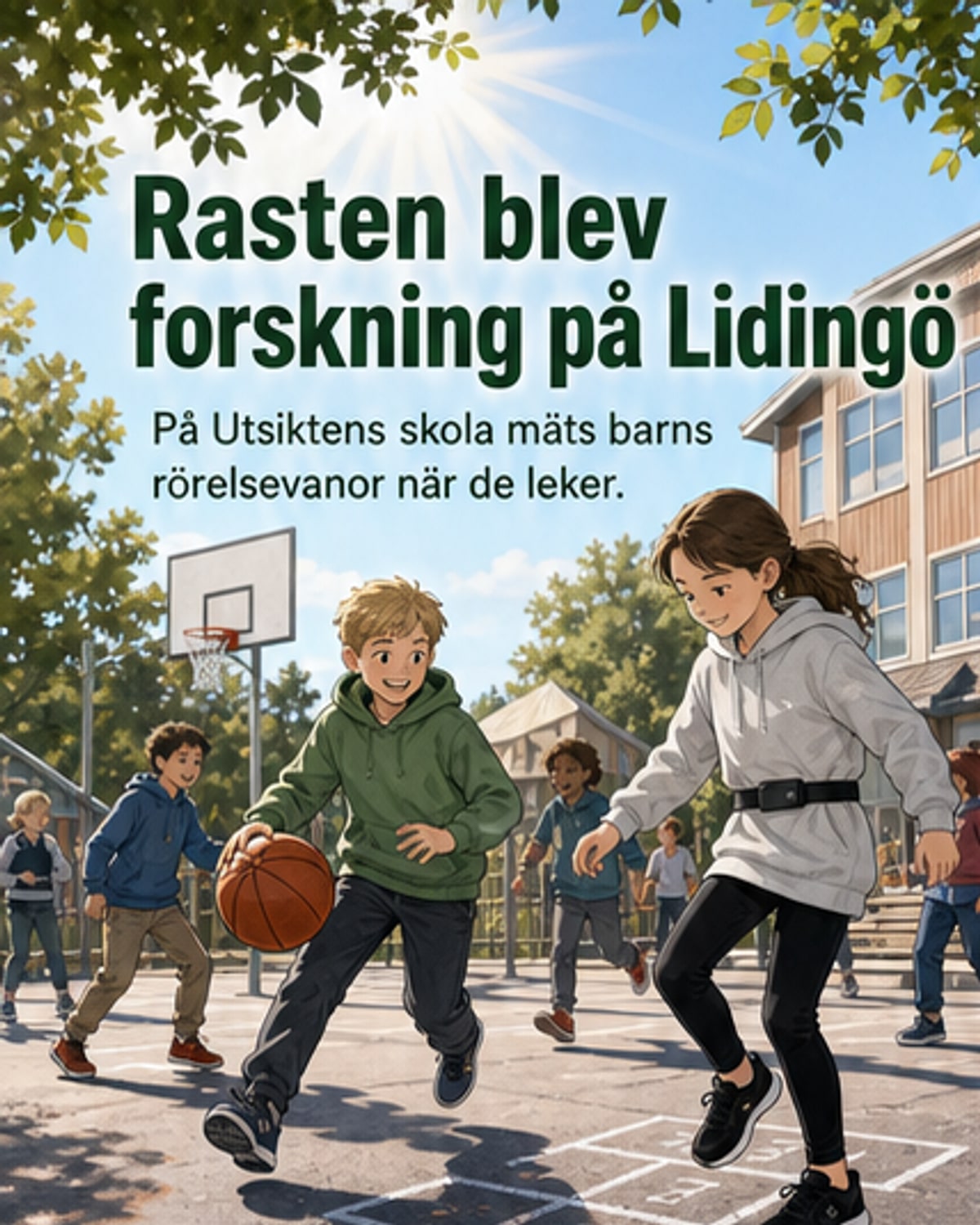 Svenska skolelever i global motionsskola