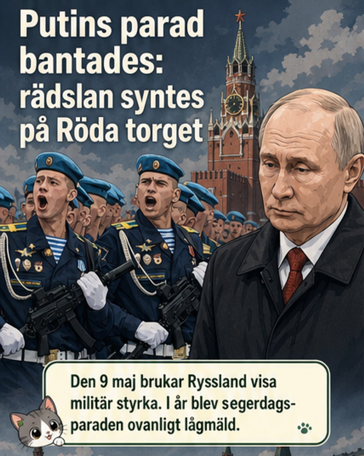 Putins parad i kris