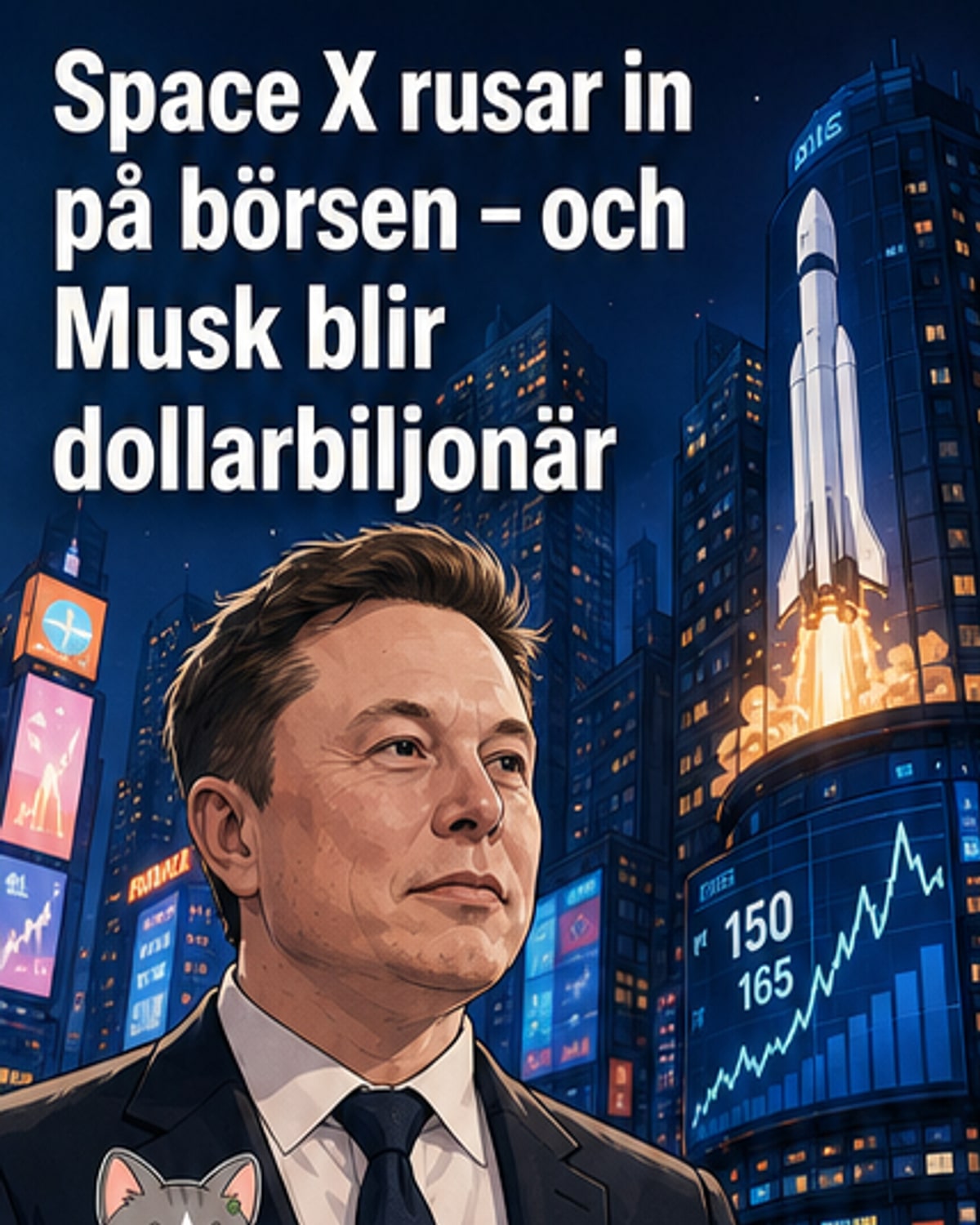 SpaceX börsnoterades – rekordstor placering
