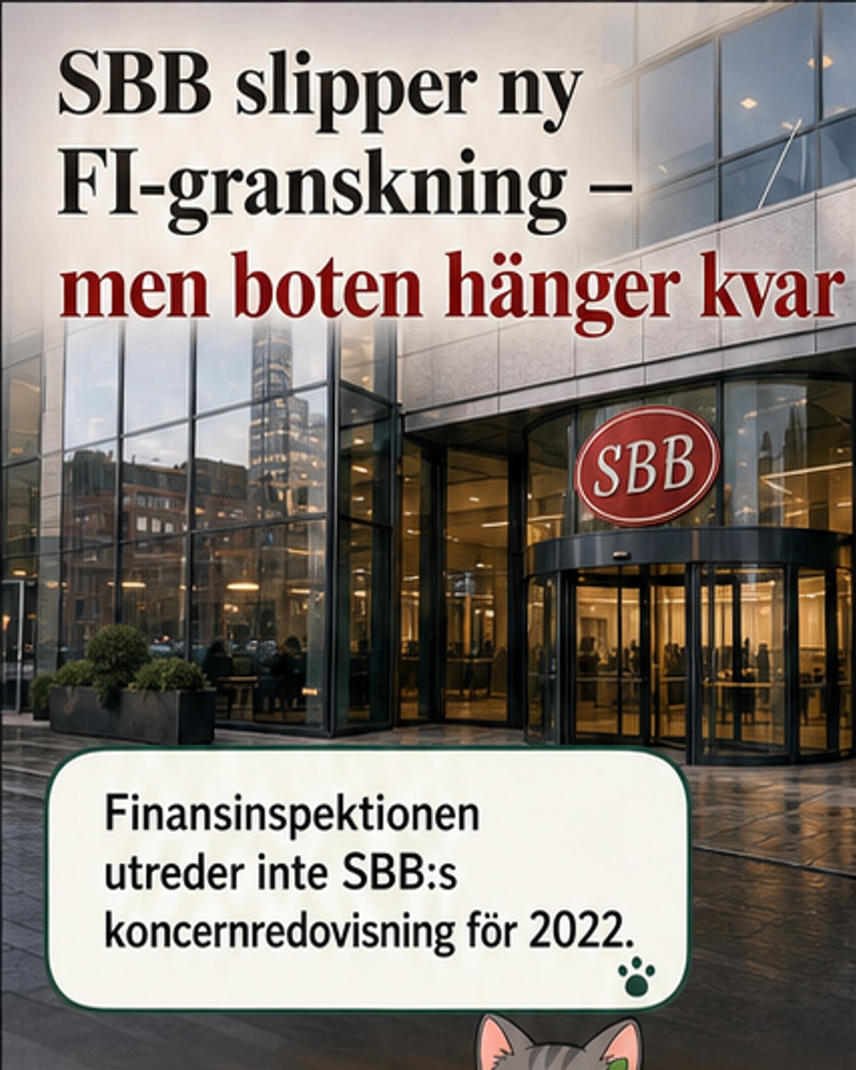 SBB slipper ny granskning från FI