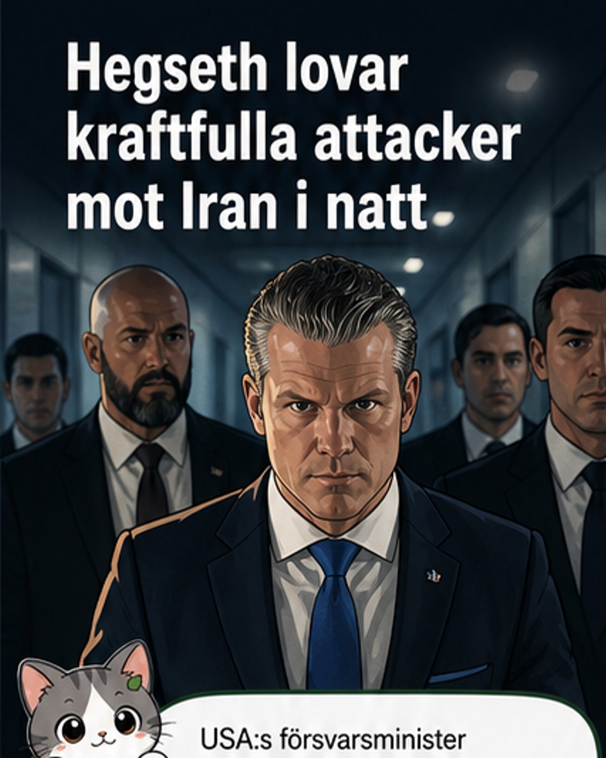 USA hotar Iran med kraftfulla attacker