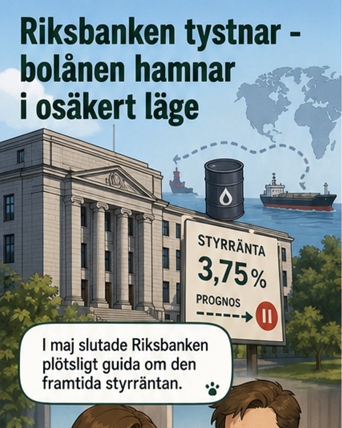 Riksbanken tystnar om räntan