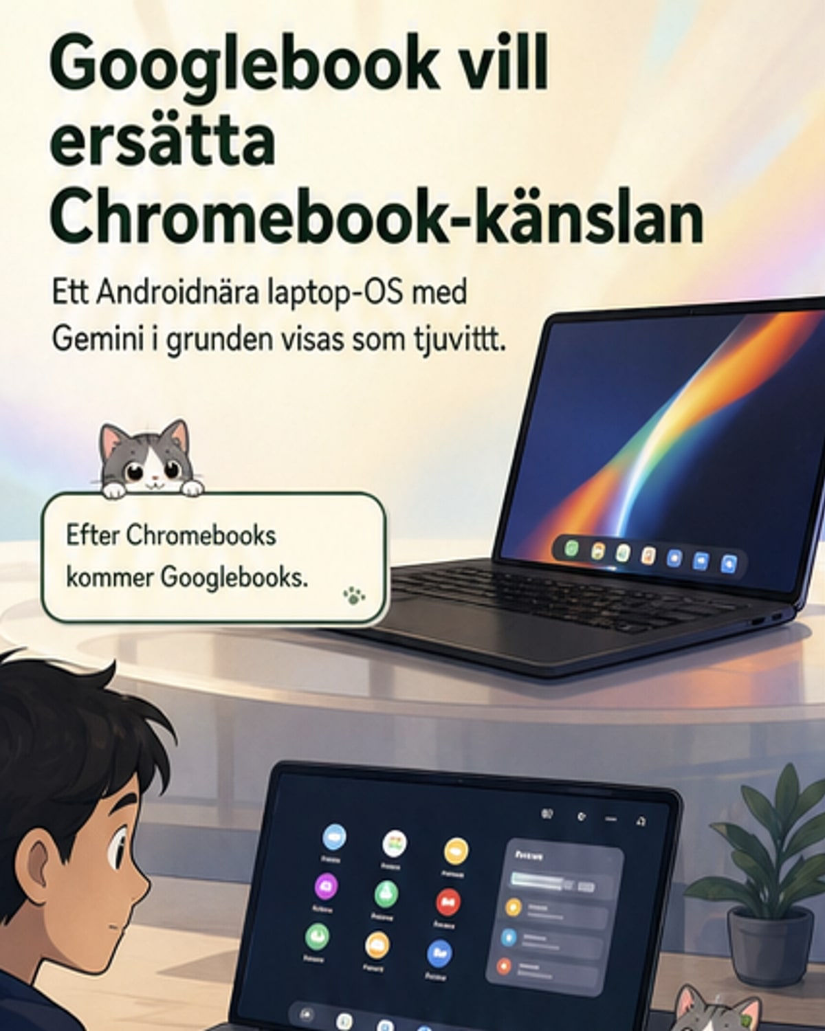 Google lanserar nytt OS för bärbara