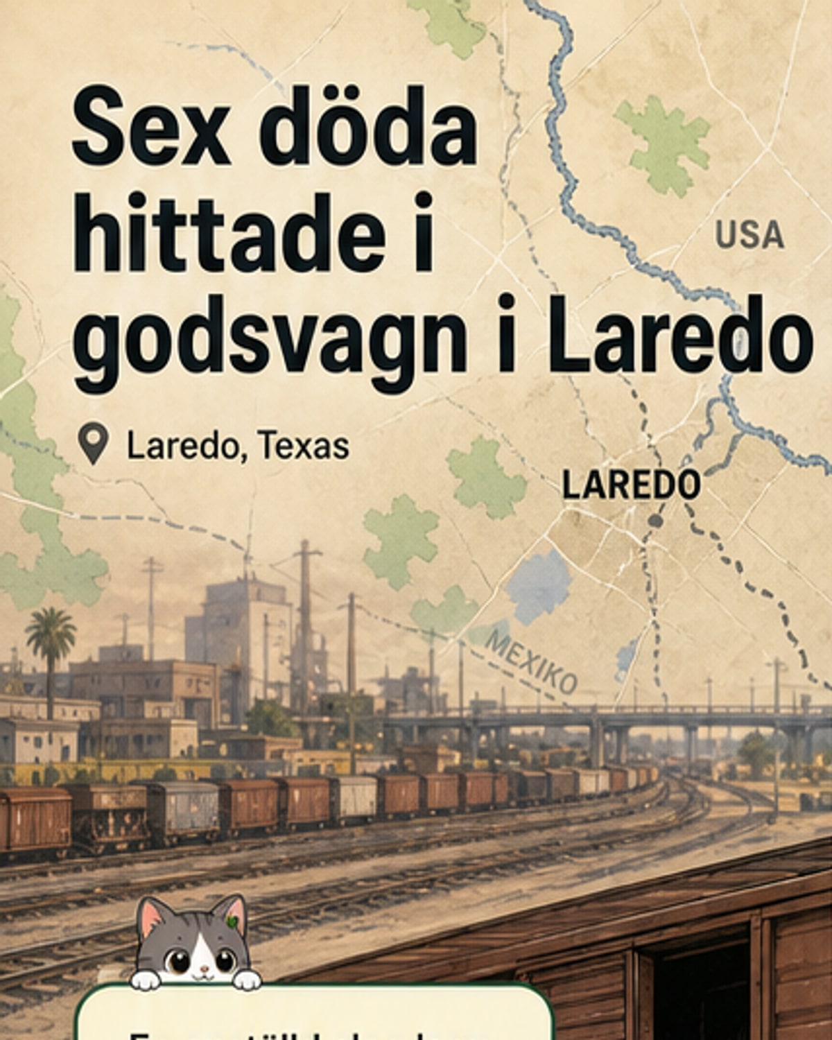 Sex döda i godsvagn i Texas