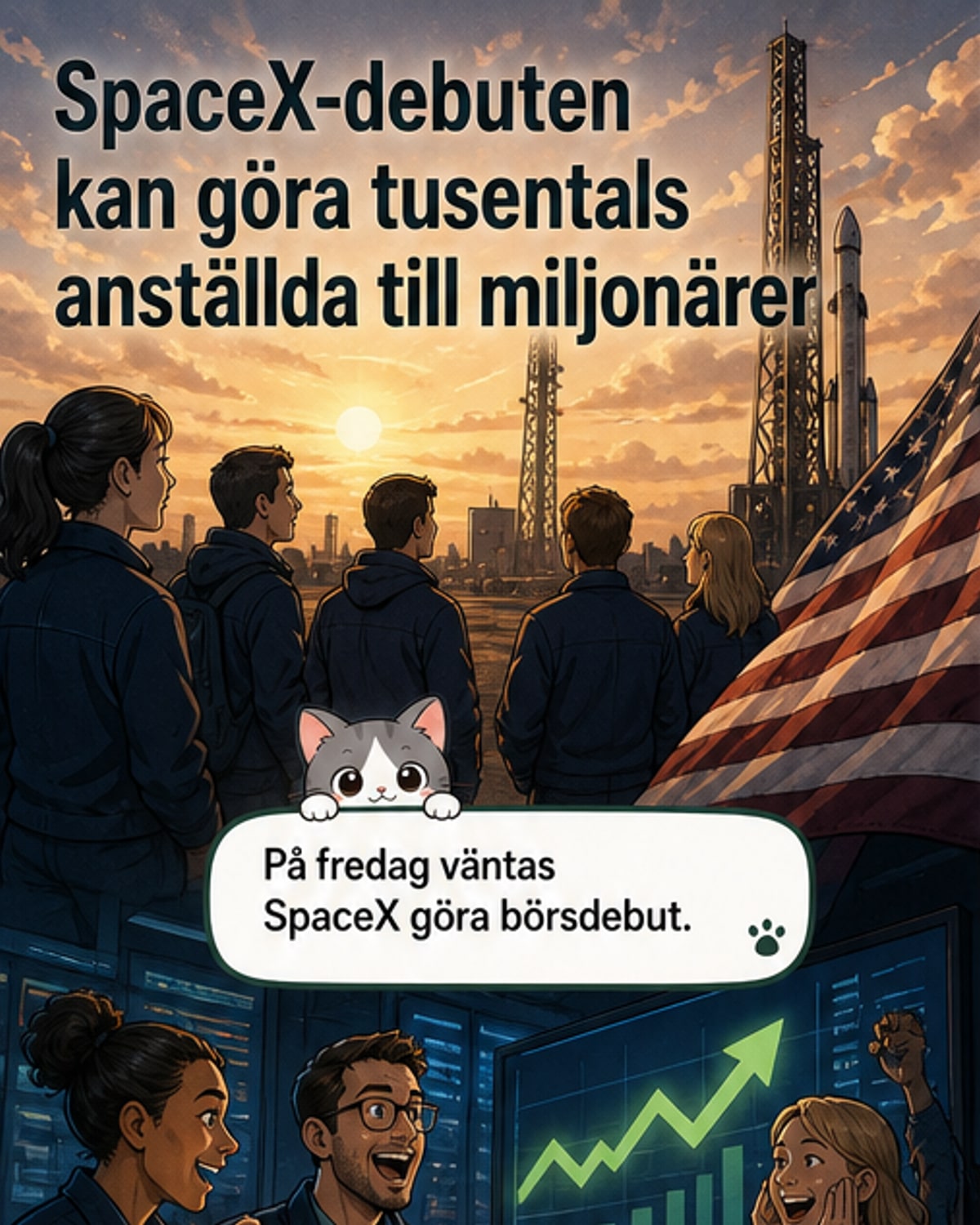 Tusentals SpaceX-anställda blir miljonärer