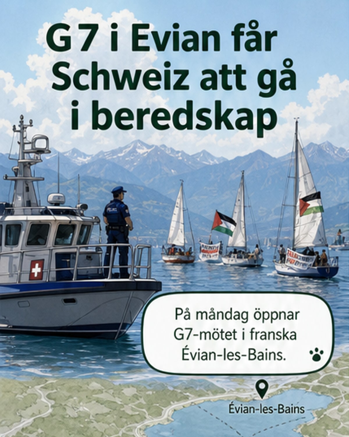 Stort säkerhetspådrag inför G7