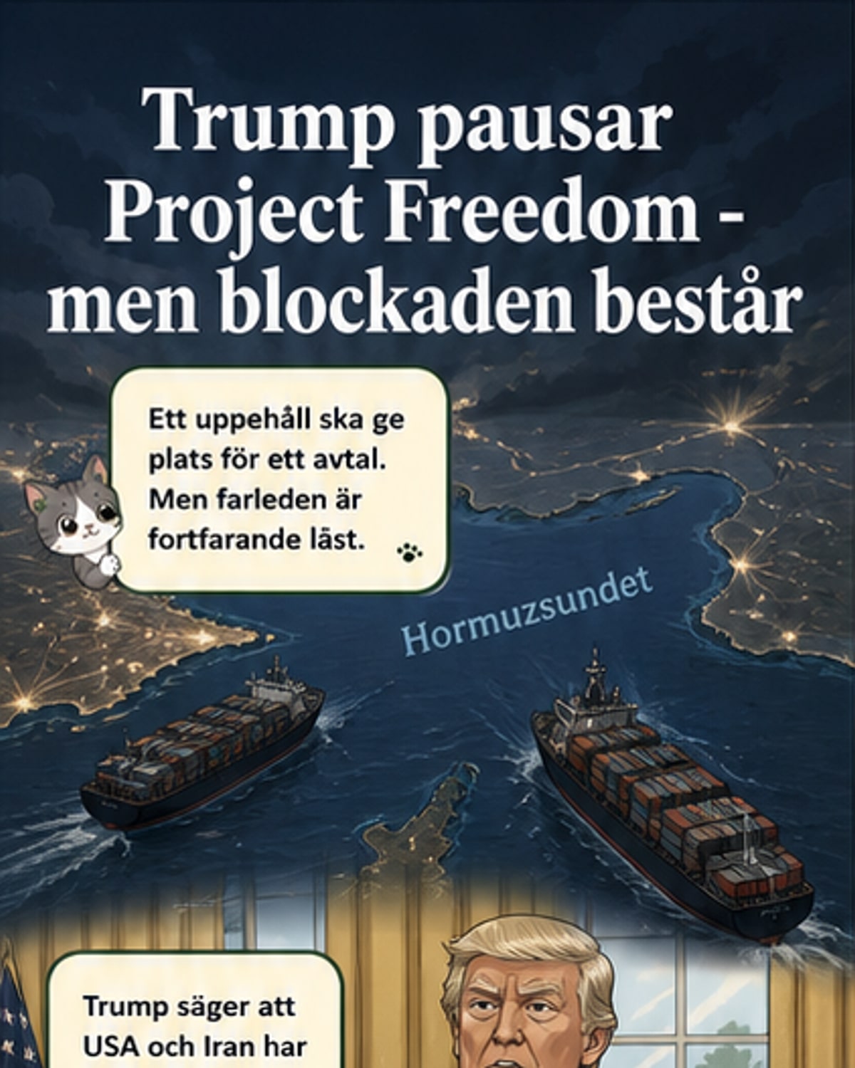 Trump pausar Project Freedom