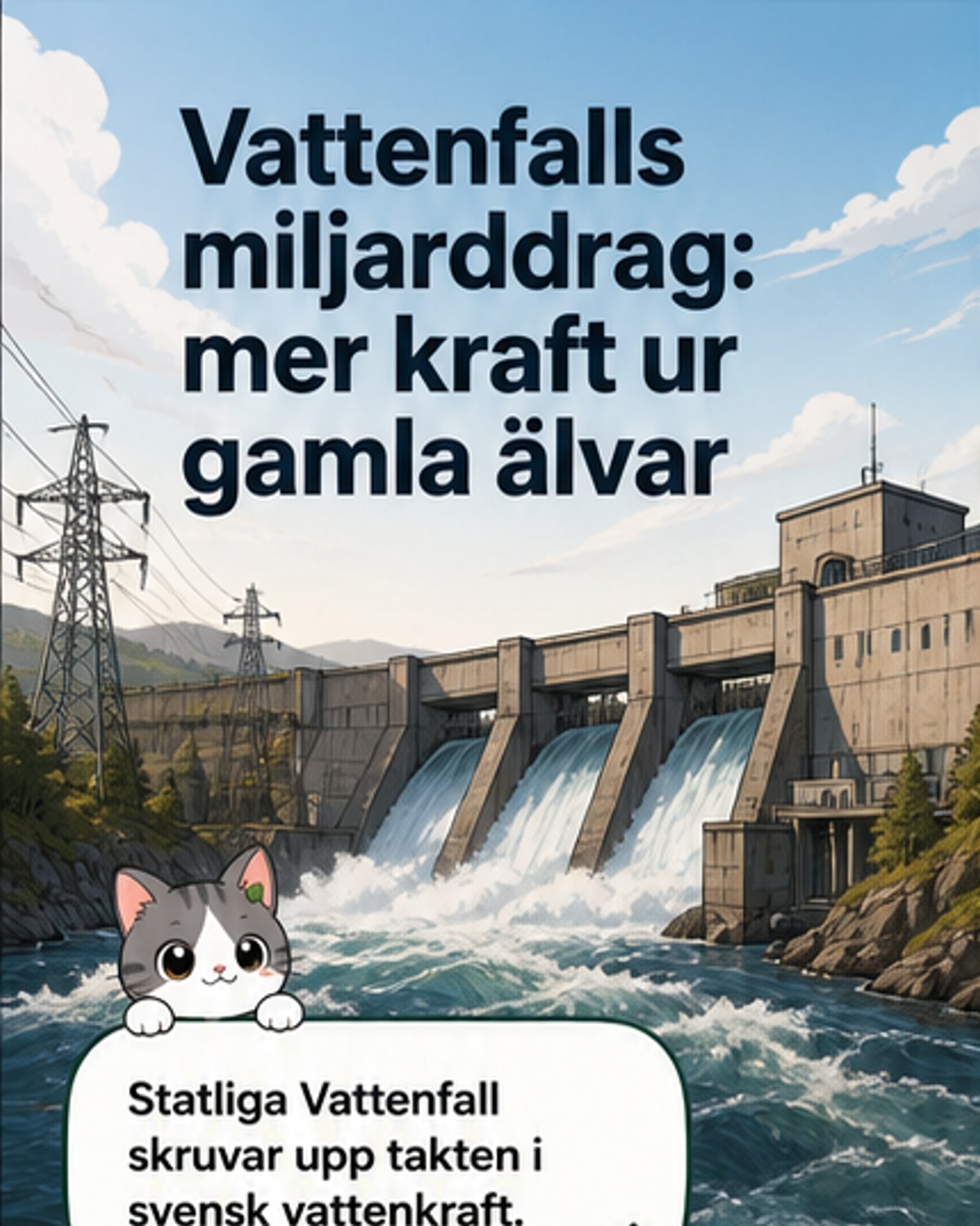 Vattenfall satsar 12 miljarder på vattenkraft