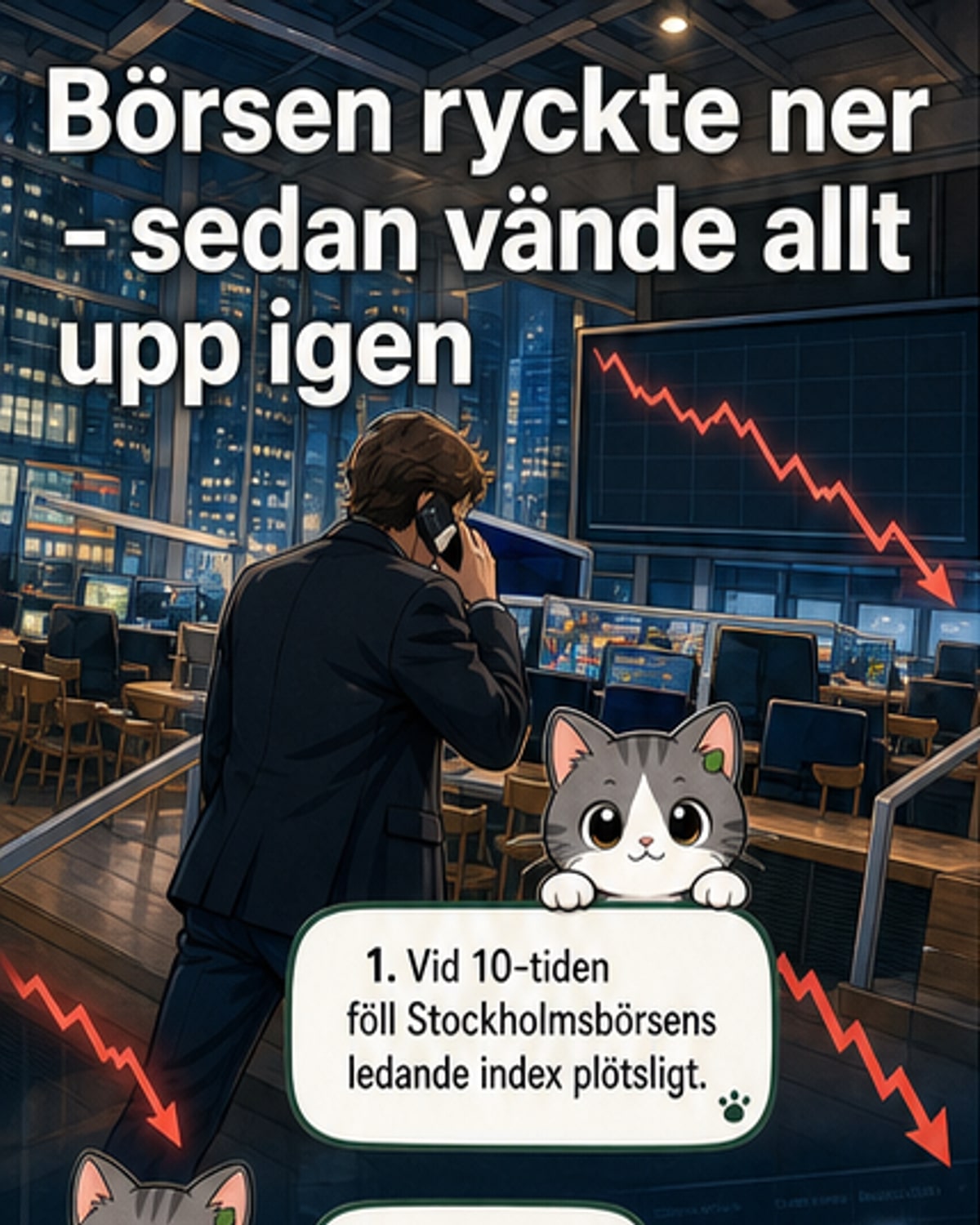 Börsen vände efter teknisk störning