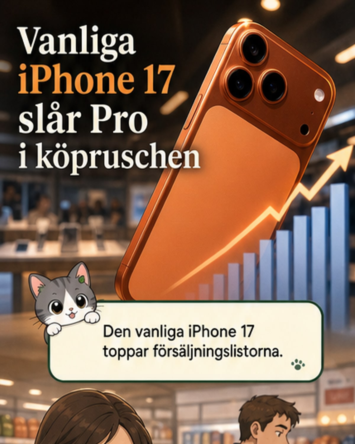 Iphone 17 toppar global försäljning