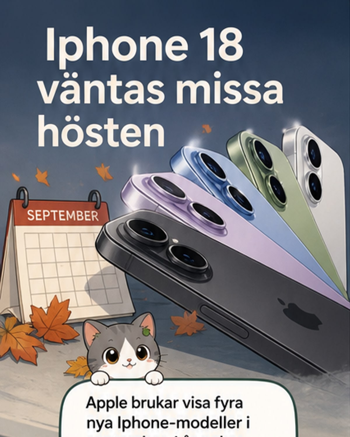 Ingen vanlig iPhone 18 i år