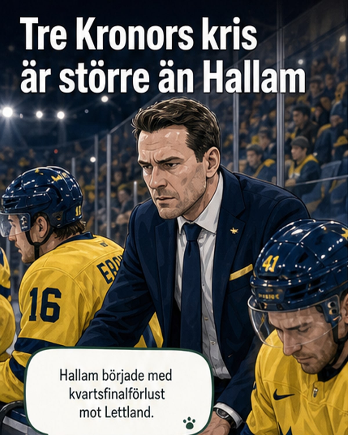 Tre Kronors kris går djupare än Hallam