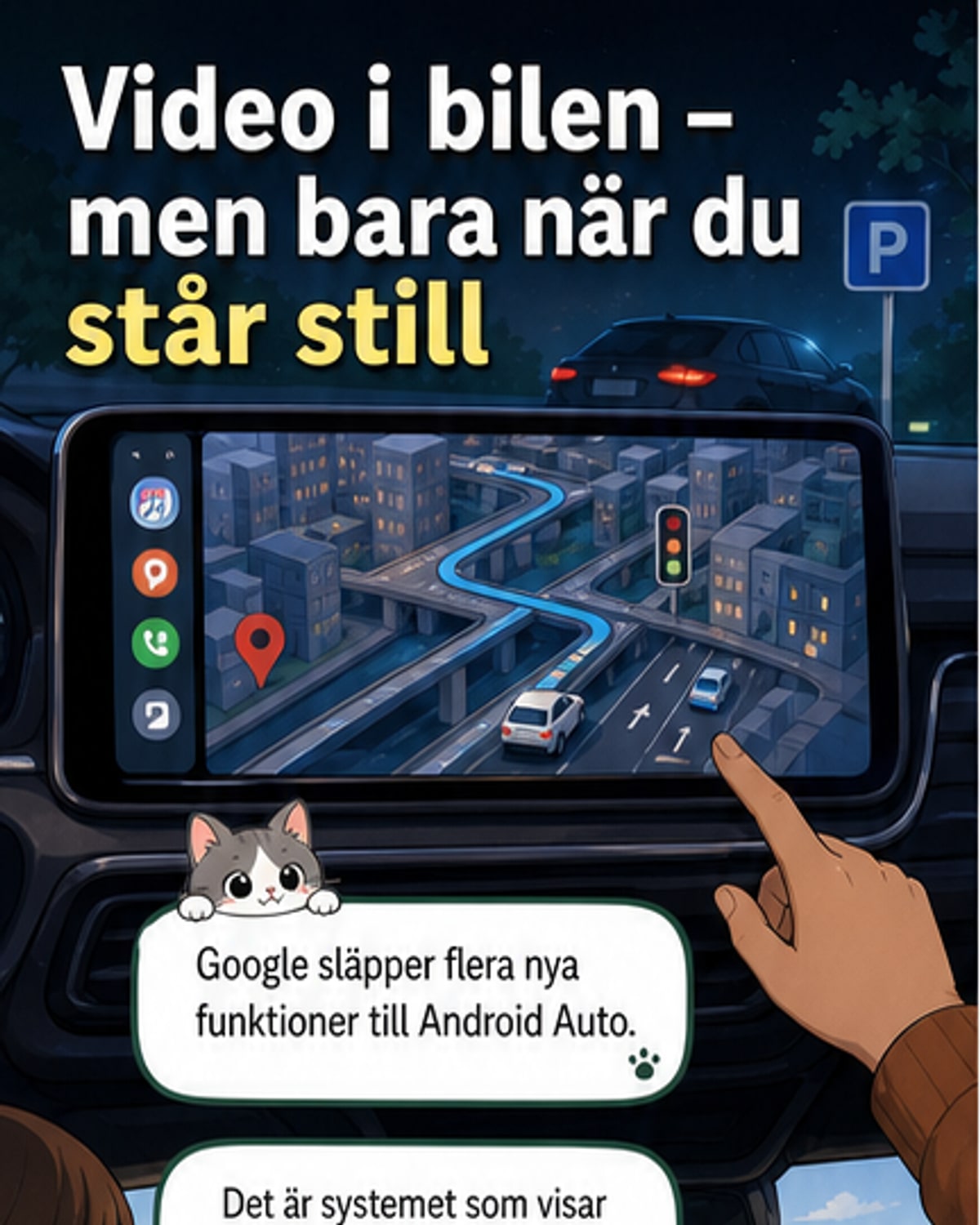 Android Auto får ny design och AI-uppgradering