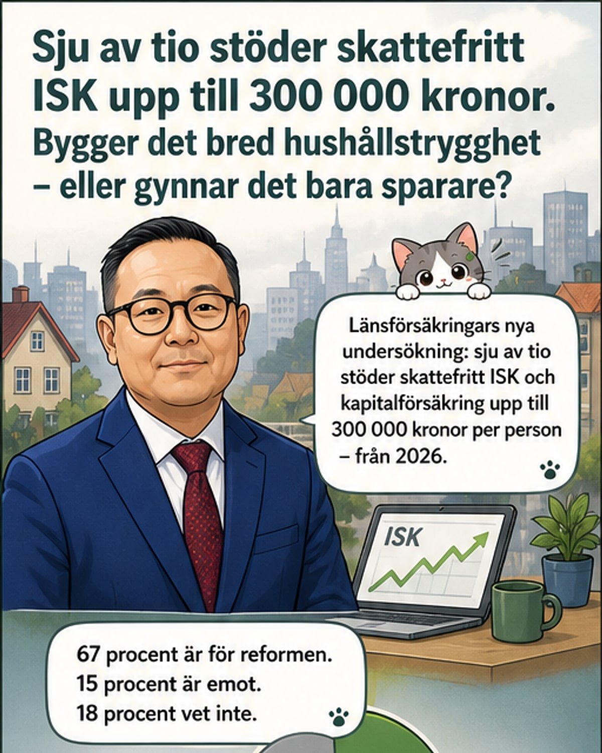 Sju av tio för skattefritt ISK-sparande