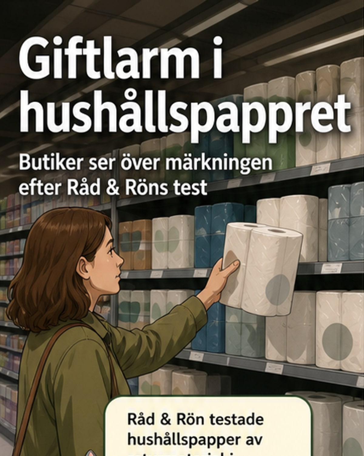 Gift i återvunnet hushållspapper