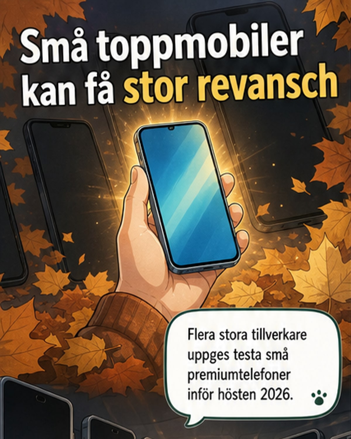 Små men kraftfulla premiummobiler återvänder