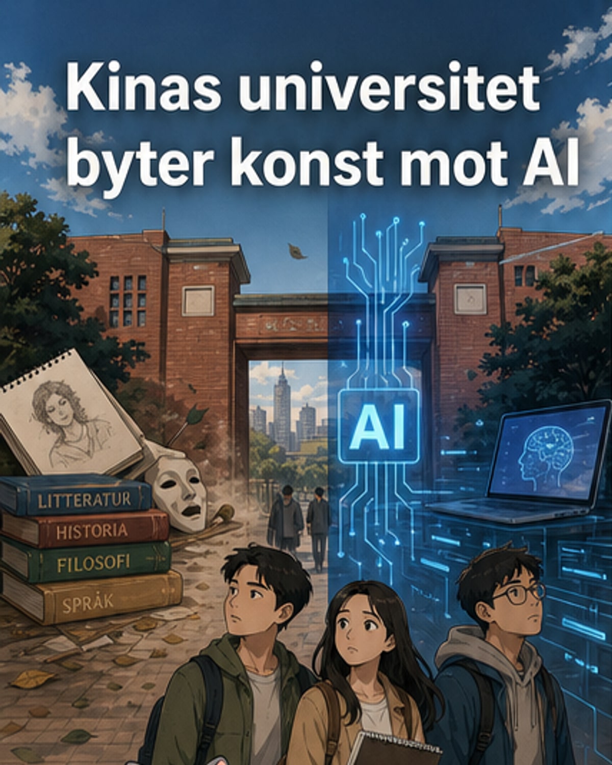 Kina satsar på AI – framför konst