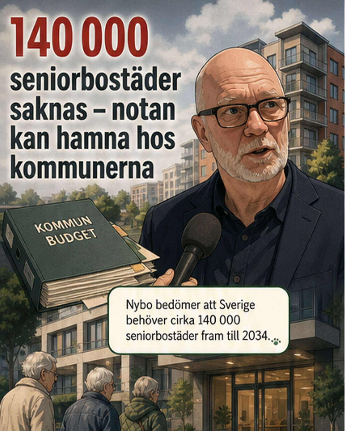 140 000 seniorbostäder saknas till 2034