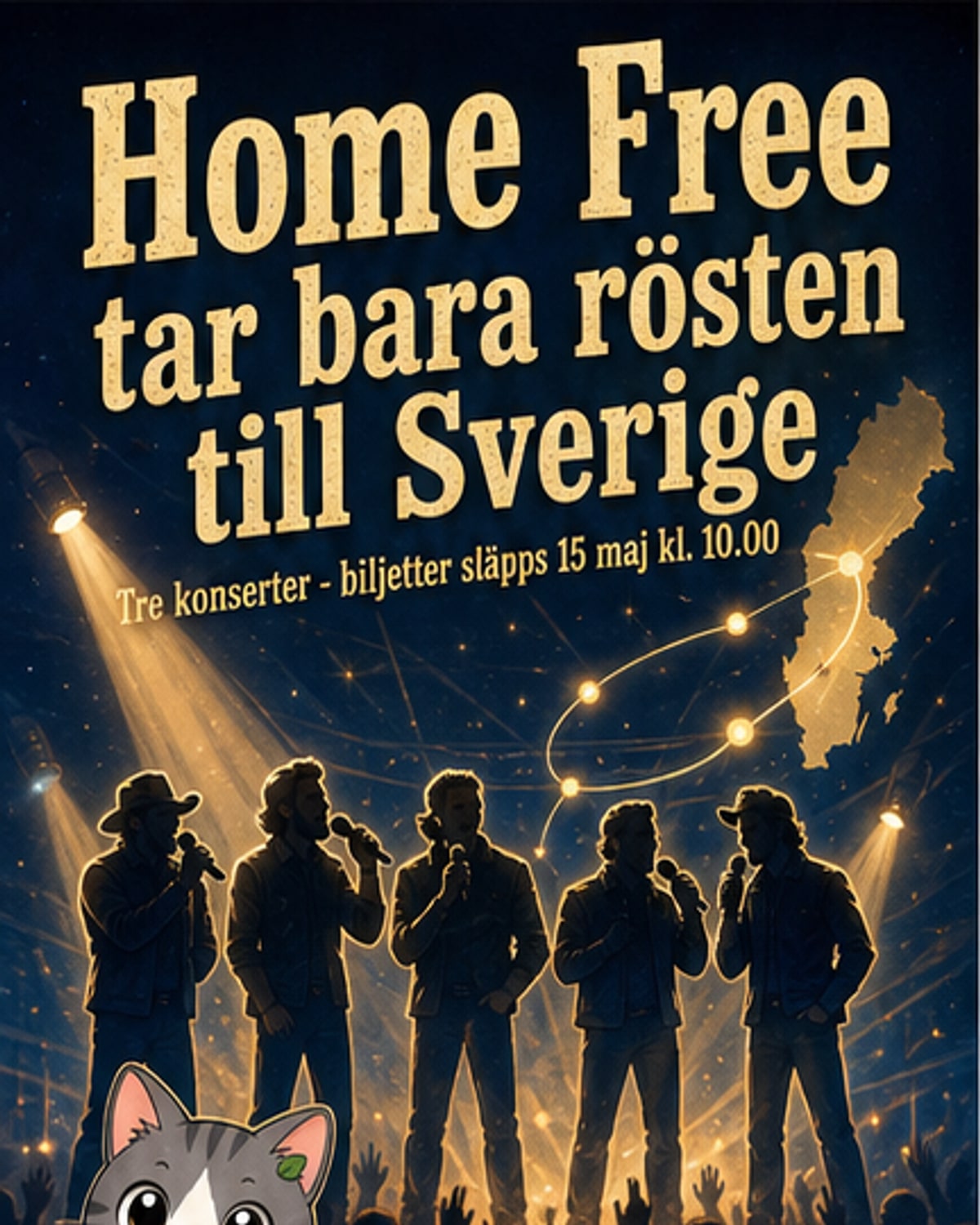 Amerikanska a cappella-stjärnor kommer till Sverige