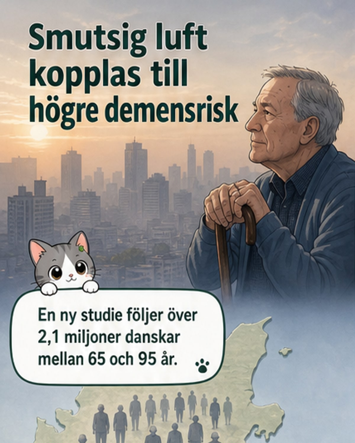 Förorenad luft ökar demensrisken