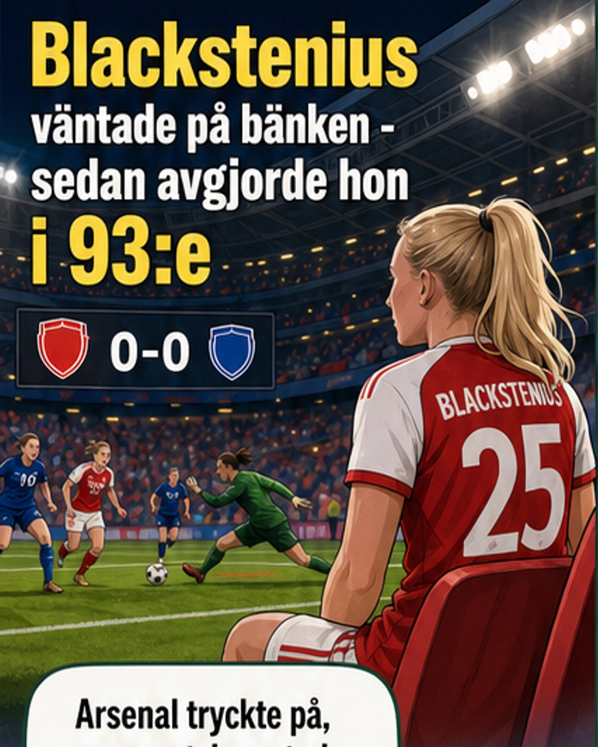 Stina avgjorde i tilläggstid