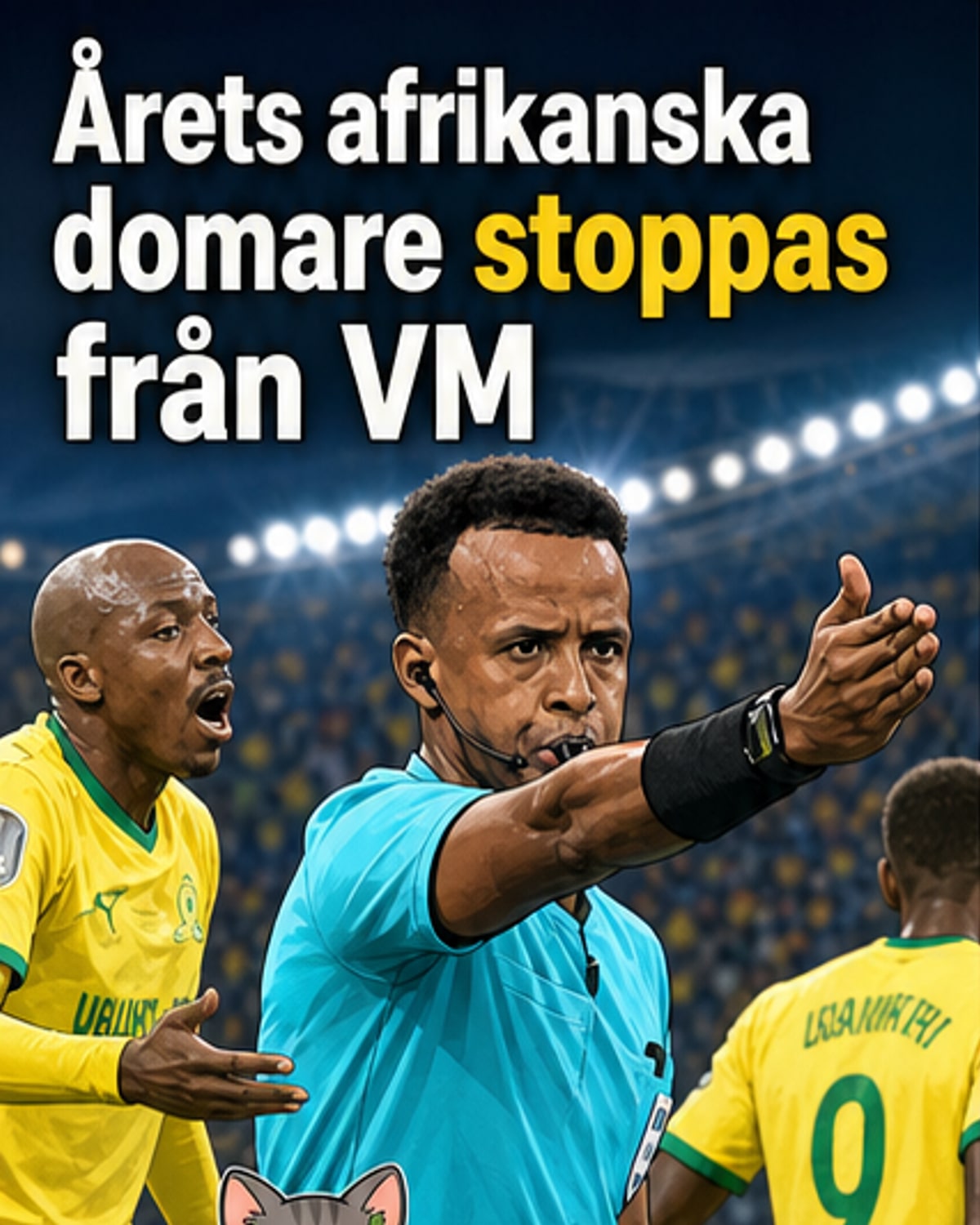 Somaliske stjärndomaren nekas VM