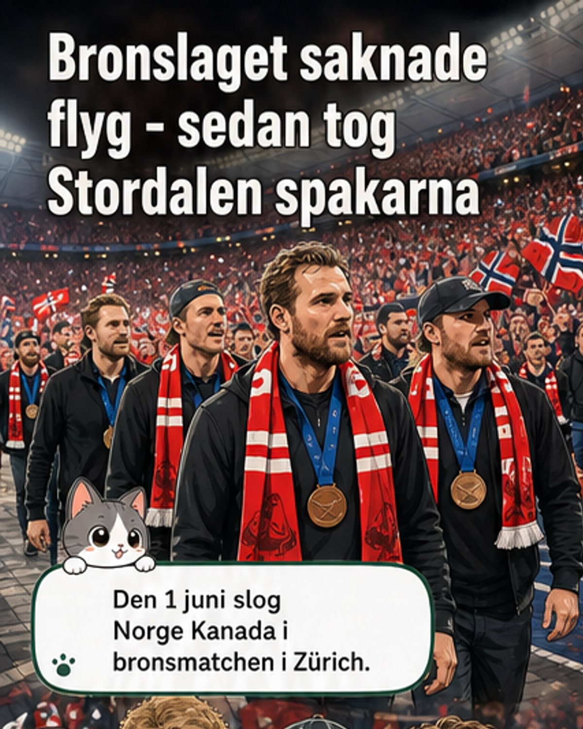 Norge firade sitt ishockeybrons