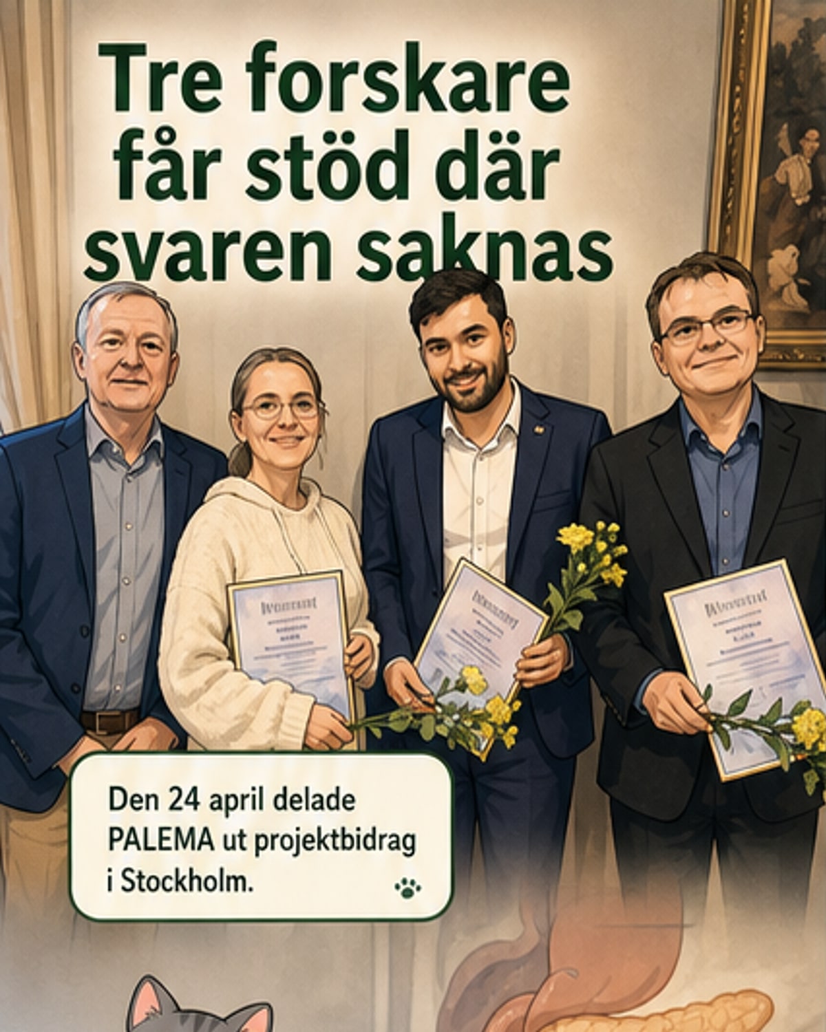 Tre forskare får bidrag för bukspottkörtelcancerforskning